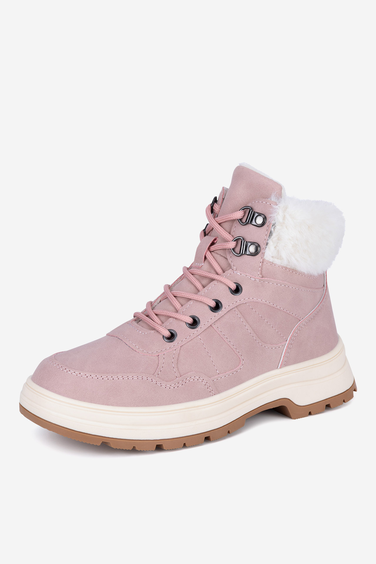 Gležnjarji z vezalkami Živo roza