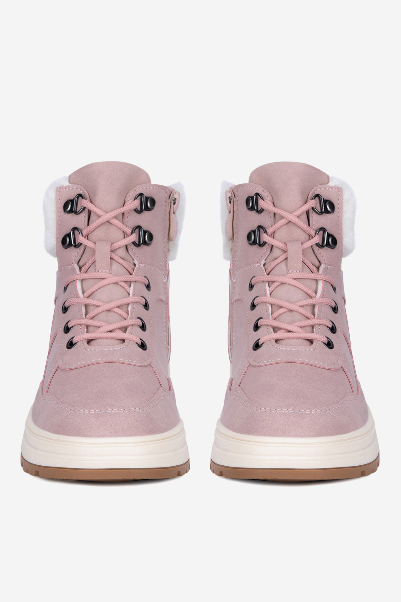 Gležnjarji z vezalkami Živo roza