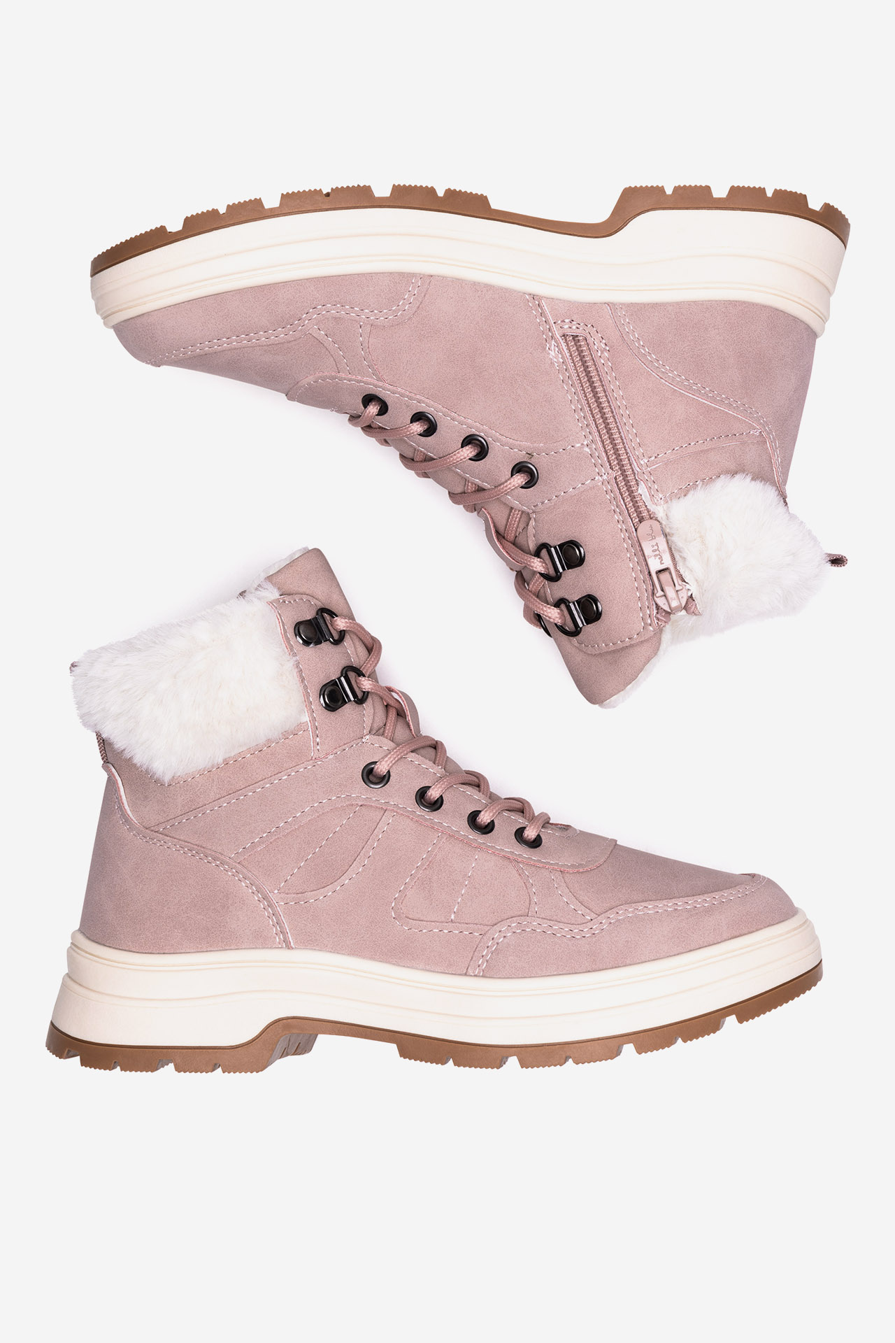 Gležnjarji z vezalkami Živo roza