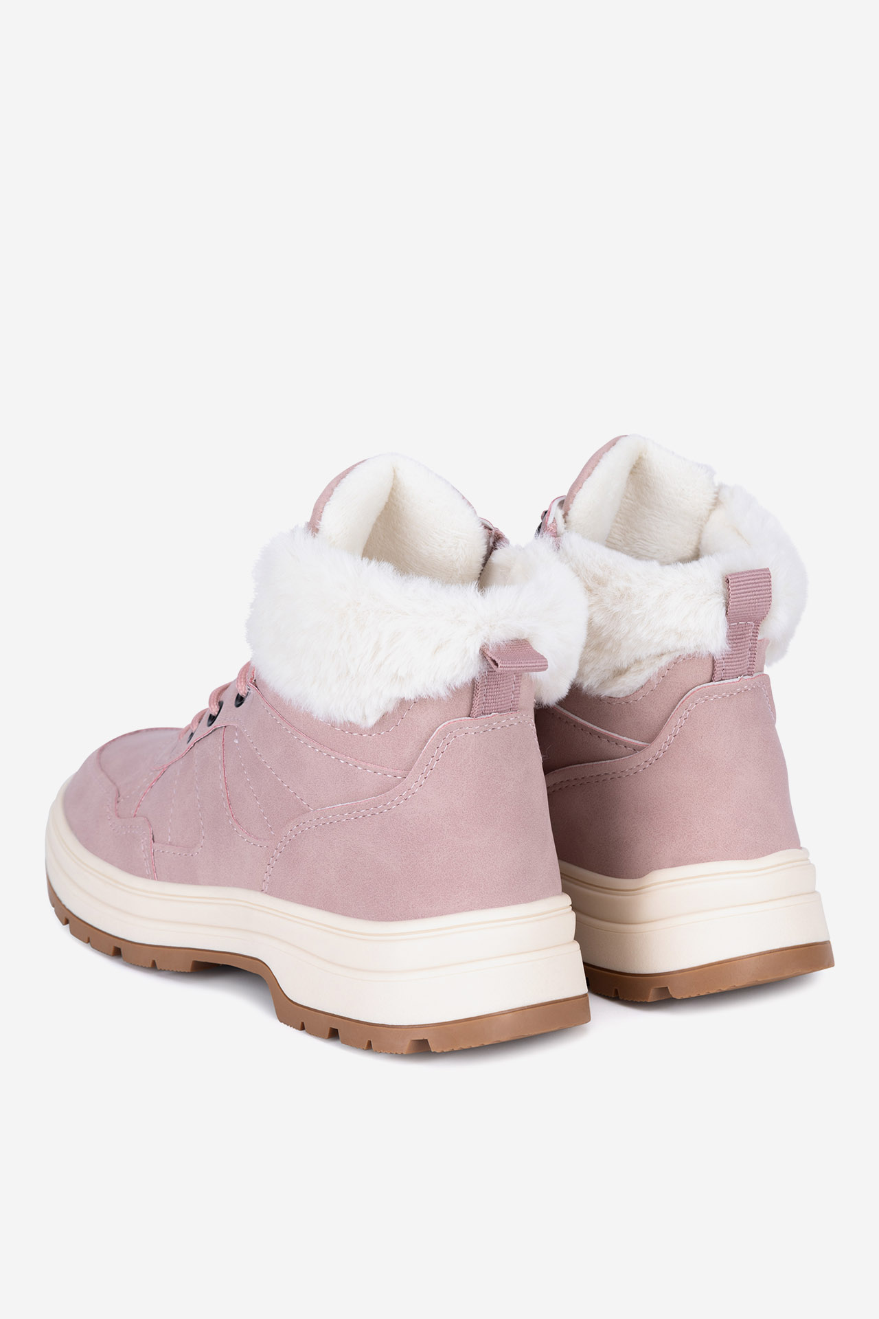 Gležnjarji z vezalkami Živo roza