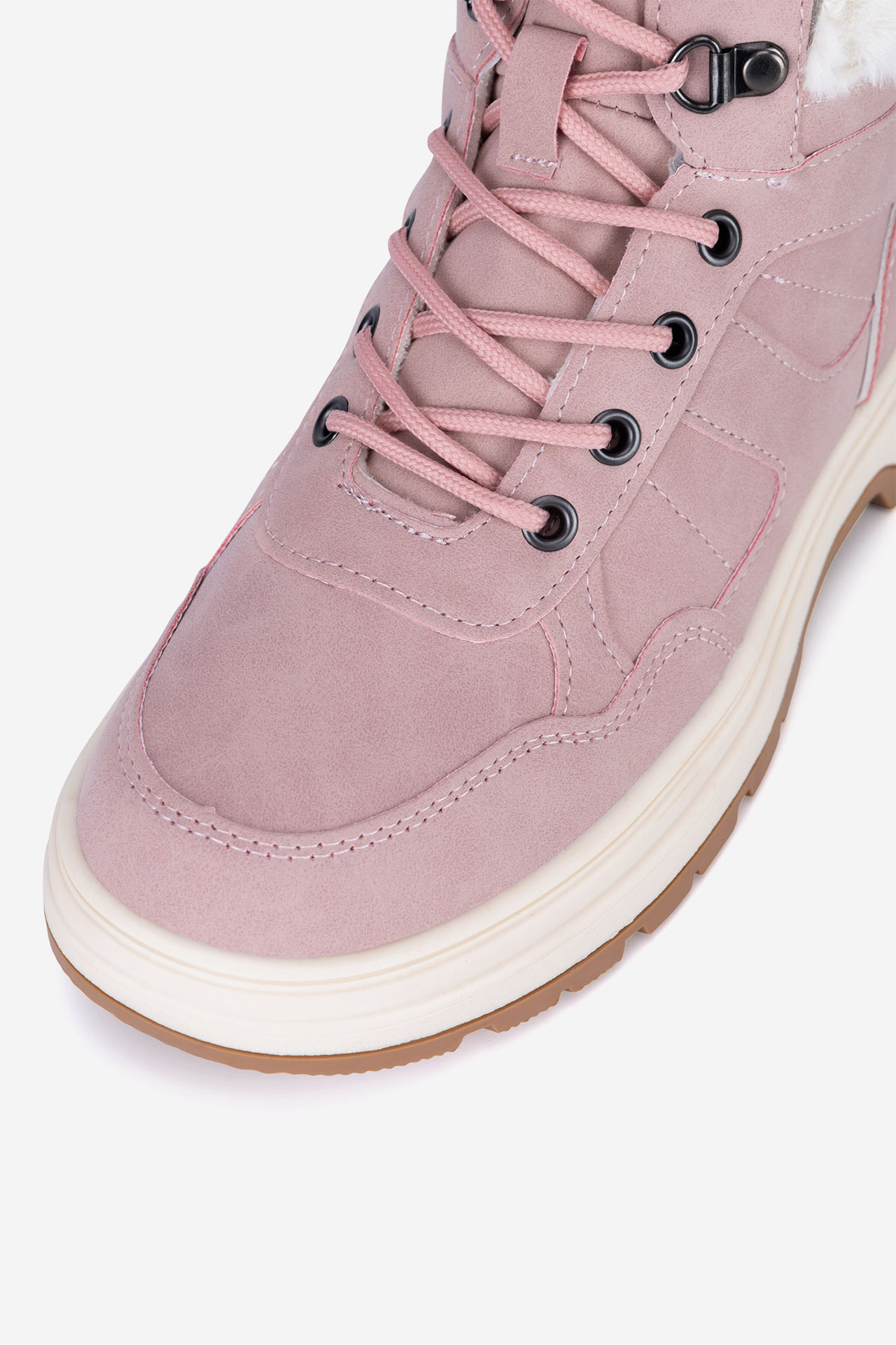 Gležnjarji z vezalkami Živo roza