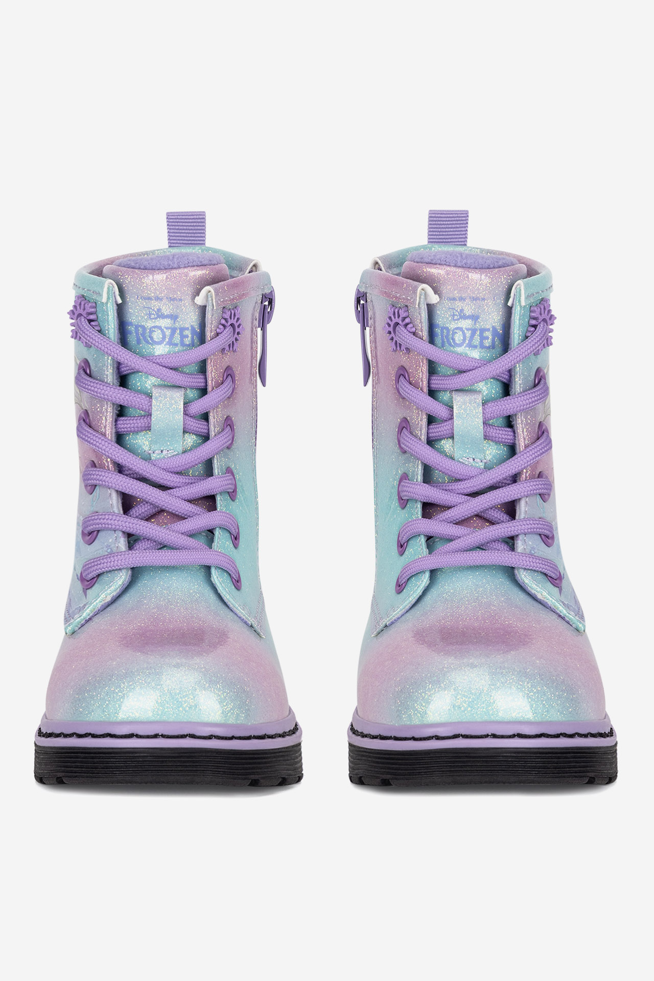 Šněrovací vyšší obuv FIALOVÁ