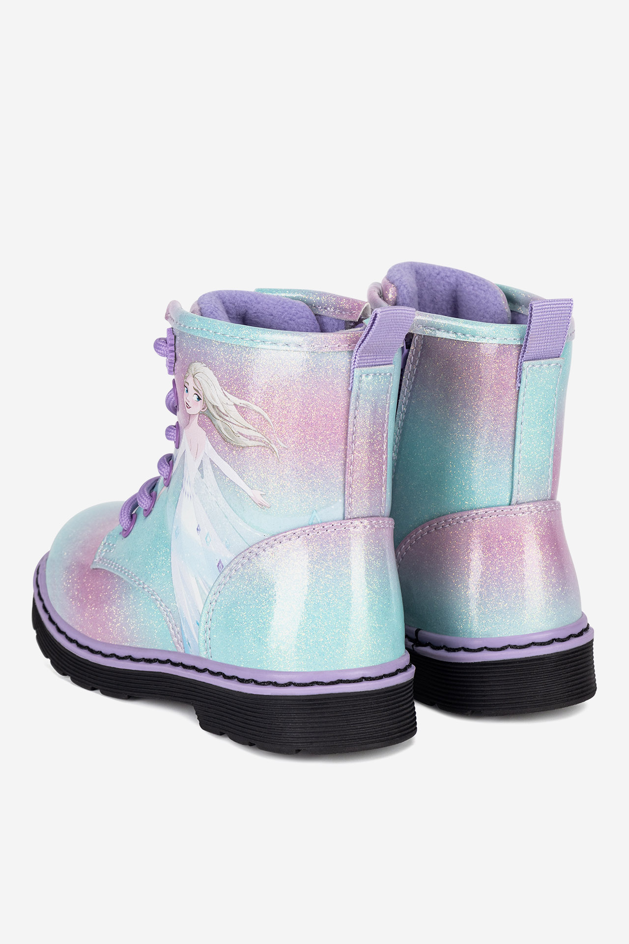 Šněrovací vyšší obuv FIALOVÁ