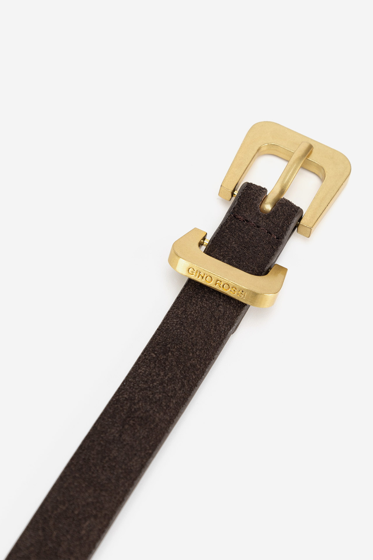 Dámský pásek TMAVĚ HNĚDÁ