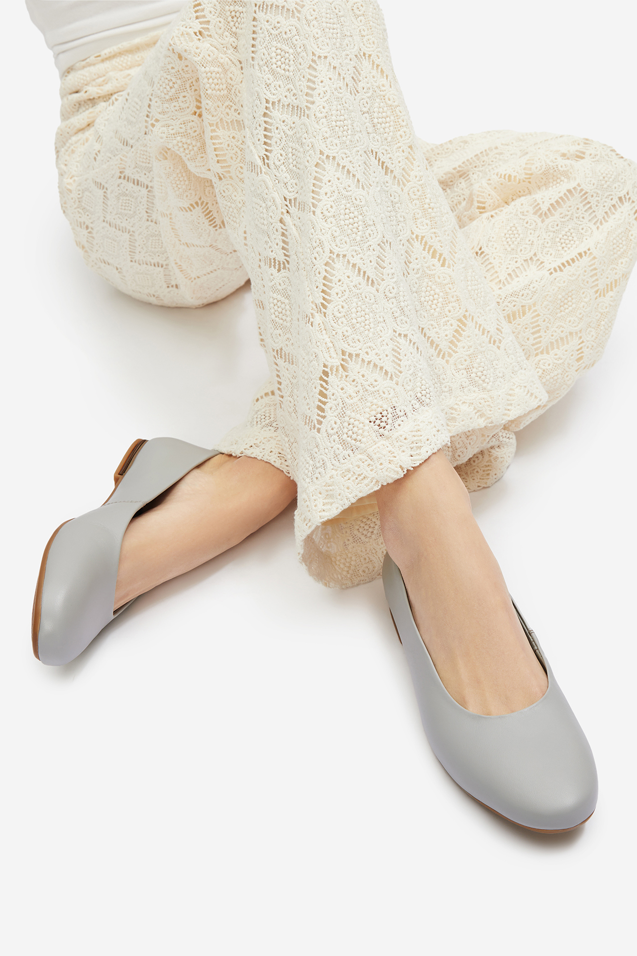 Baleríny SVĚTLE ŠEDÁ