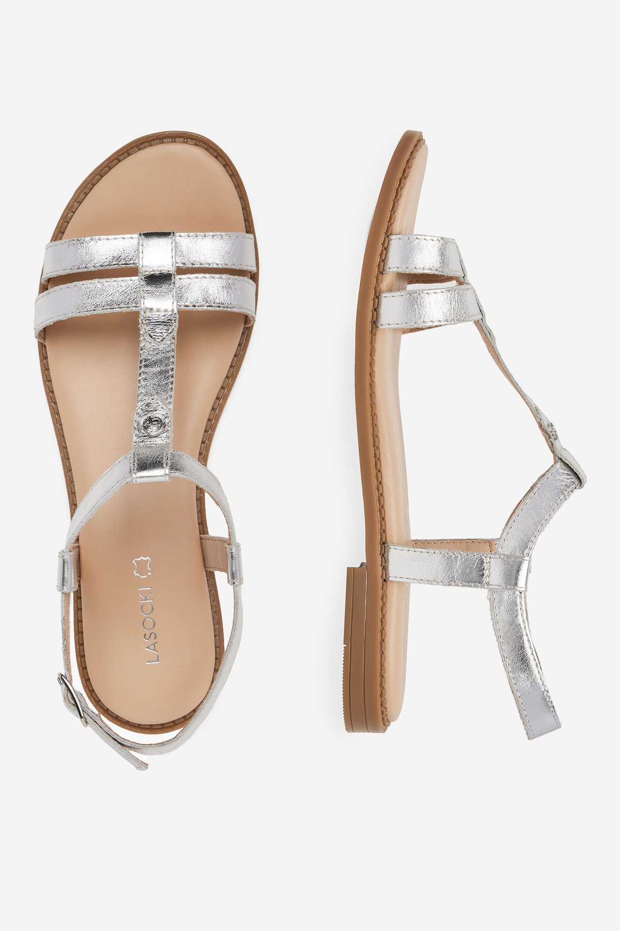 Sandály STŘÍBRNÁ