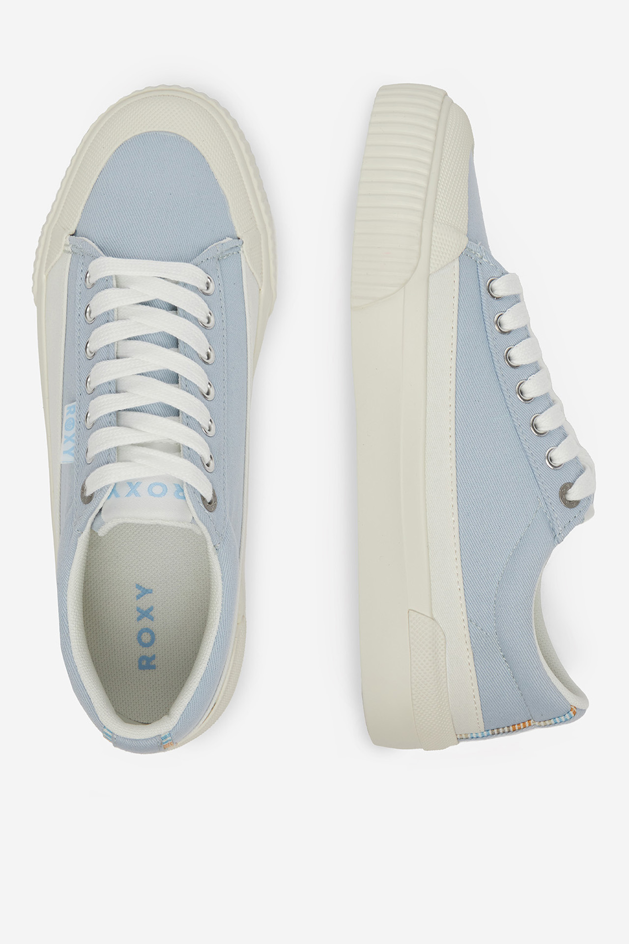 Plátěná obuv SVĚTLE MODRÁ