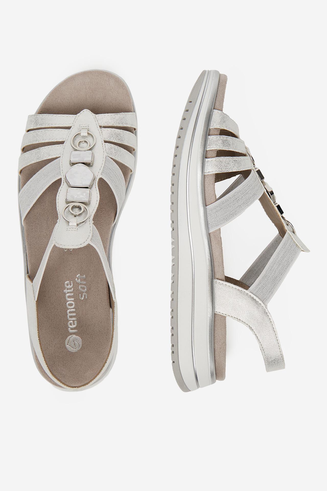 Sandály STŘÍBRNÁ