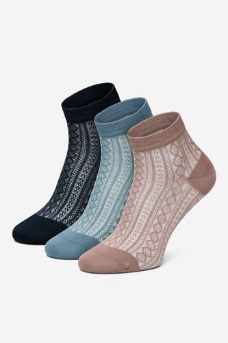 NINE WEST KR_NW_SHINY_Z_SS25 (3 PACK) BLANKYTNĚ MODRÁ
