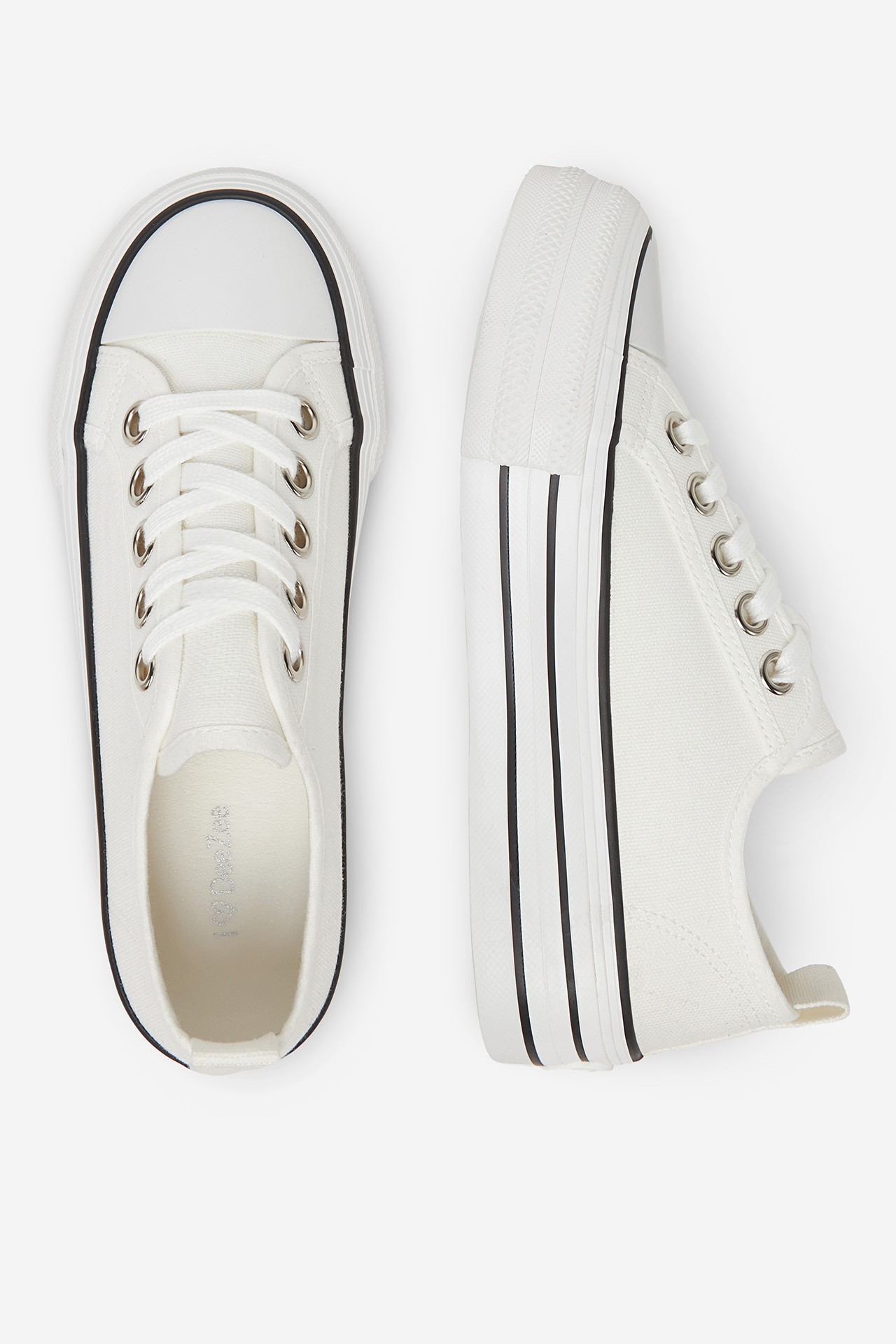 Platnene superge Bela