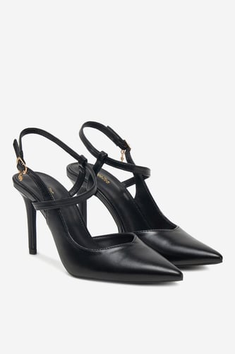 Čevlji s peto DeeZee DF-82780-11 Črna