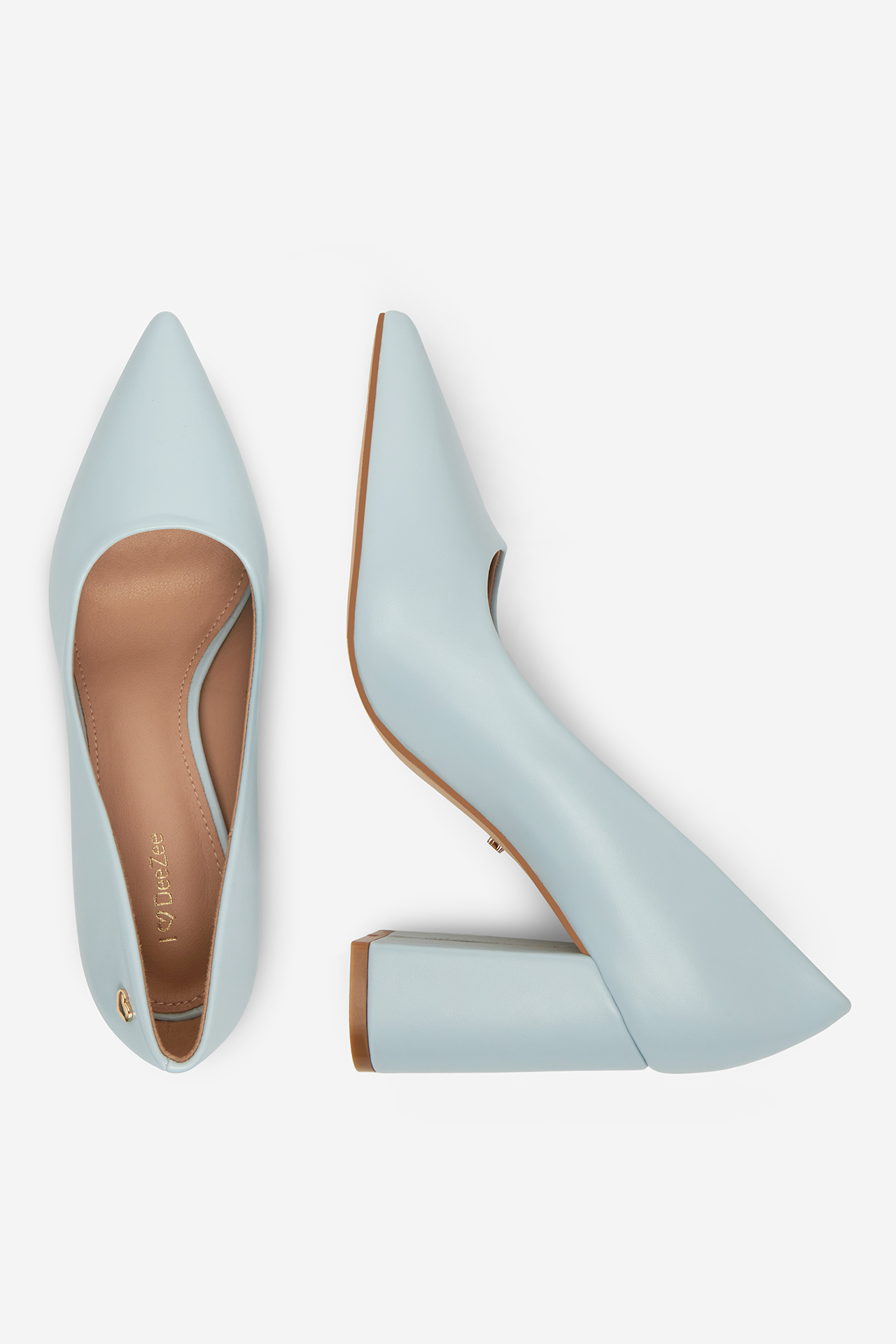 Pantofi cu toc ALBASTRU DESCHIS