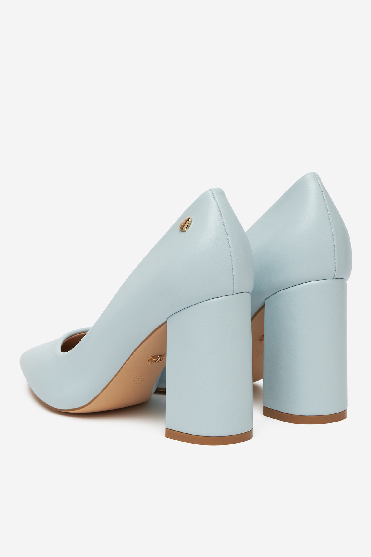 Pantofi cu toc ALBASTRU DESCHIS