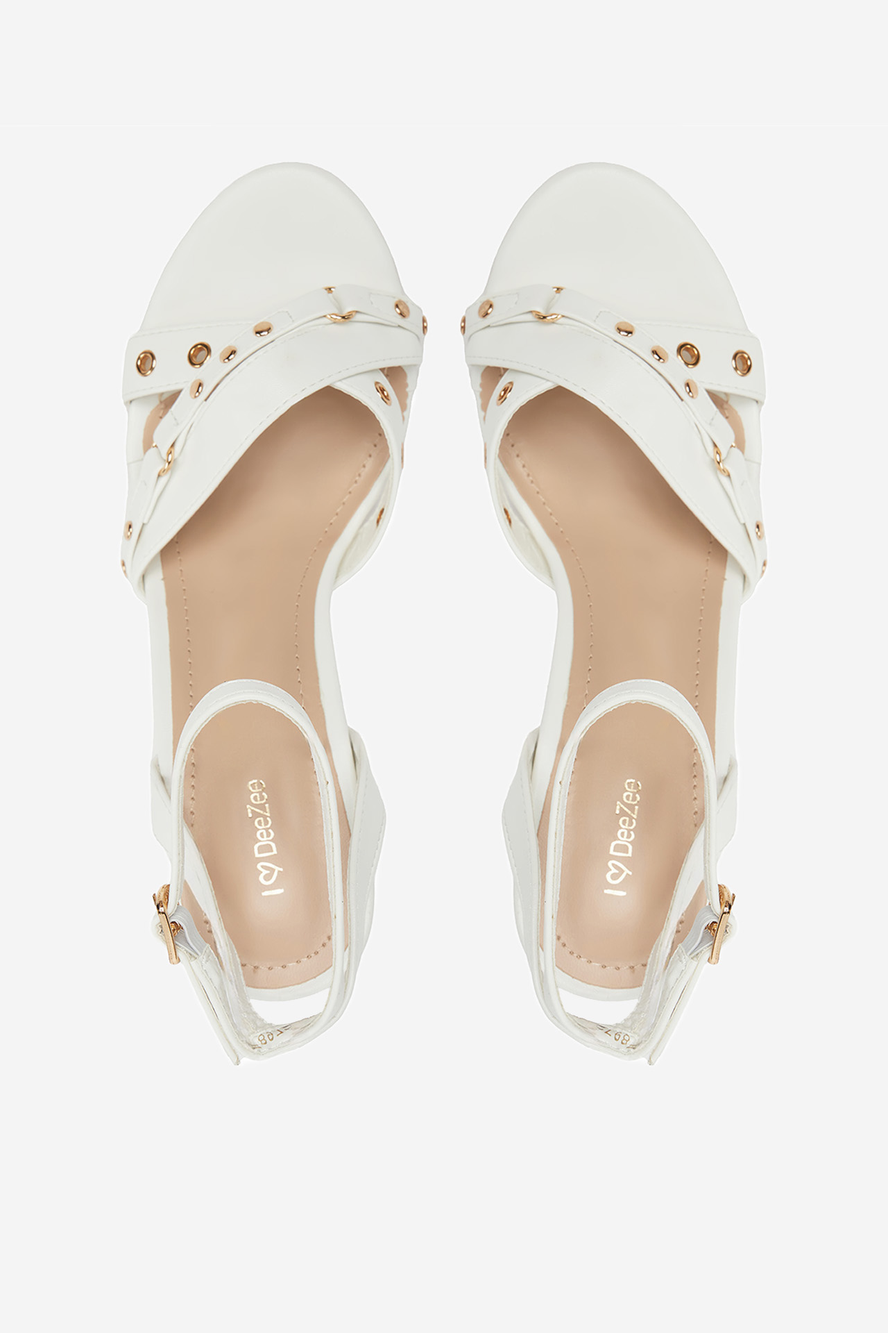 Sandály DeeZee F89725-268 BÍLÁ