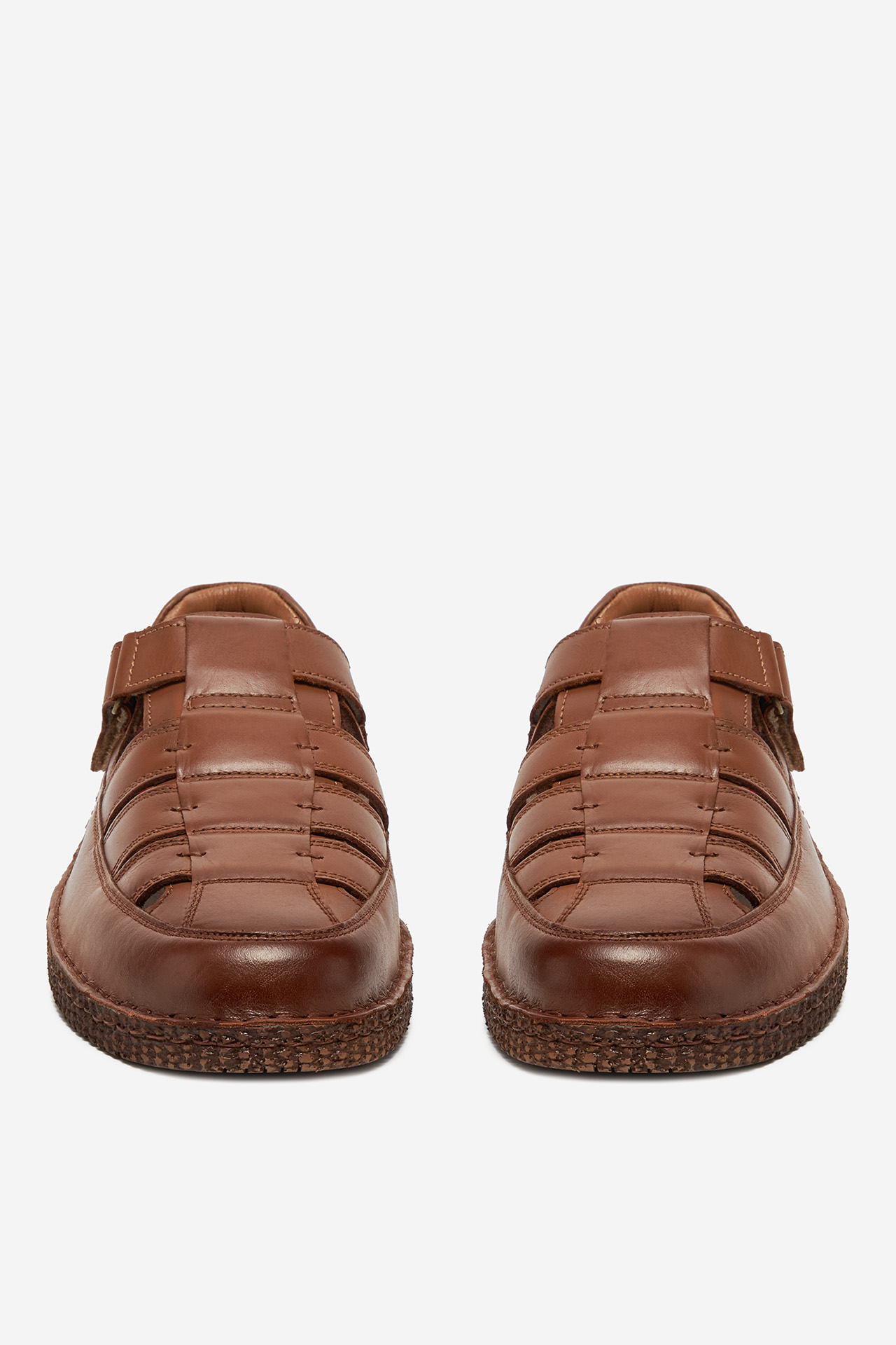 Sandály SVĚTLE HNĚDÁ