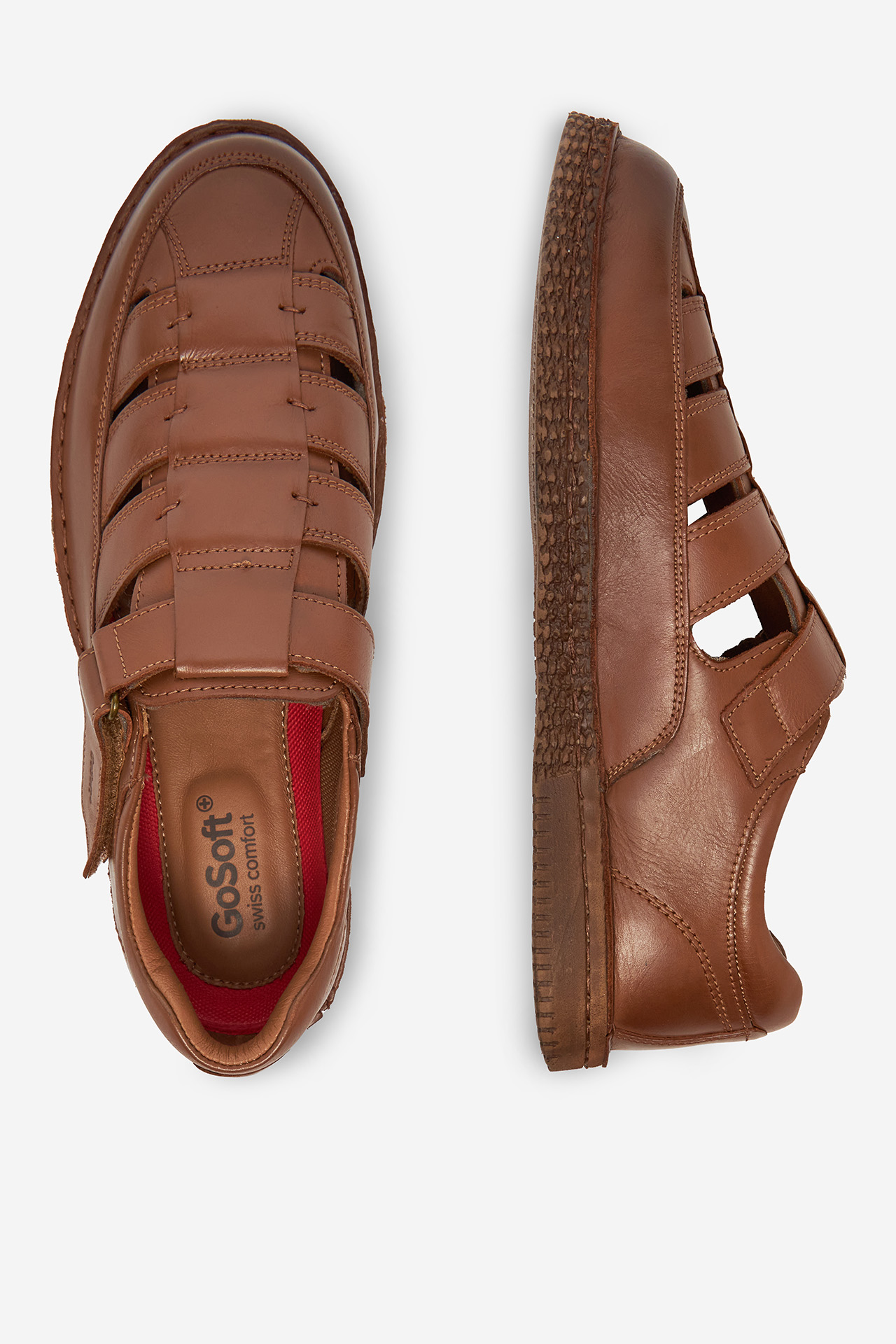 Sandály SVĚTLE HNĚDÁ