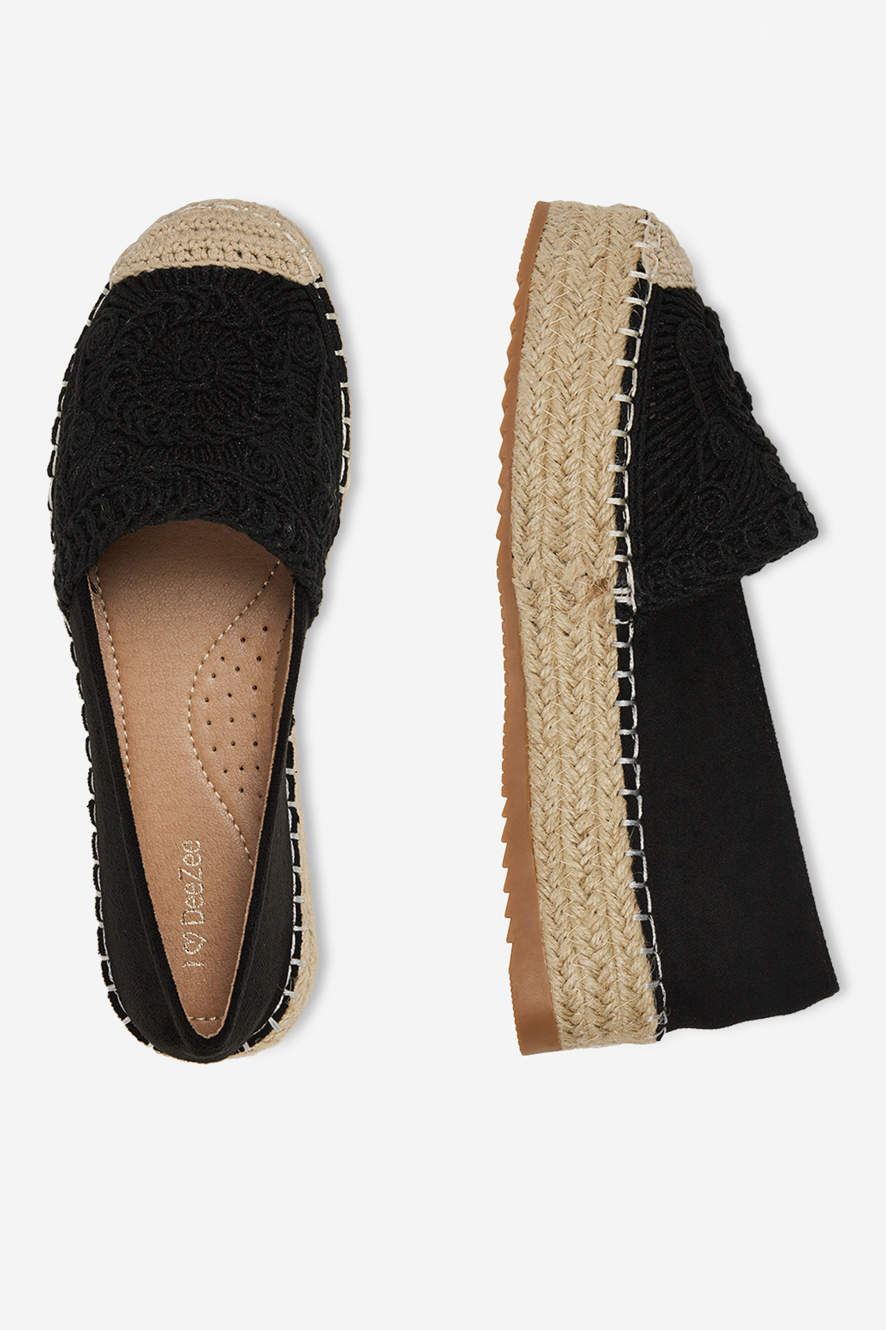 Espadrilky ČERNÁ