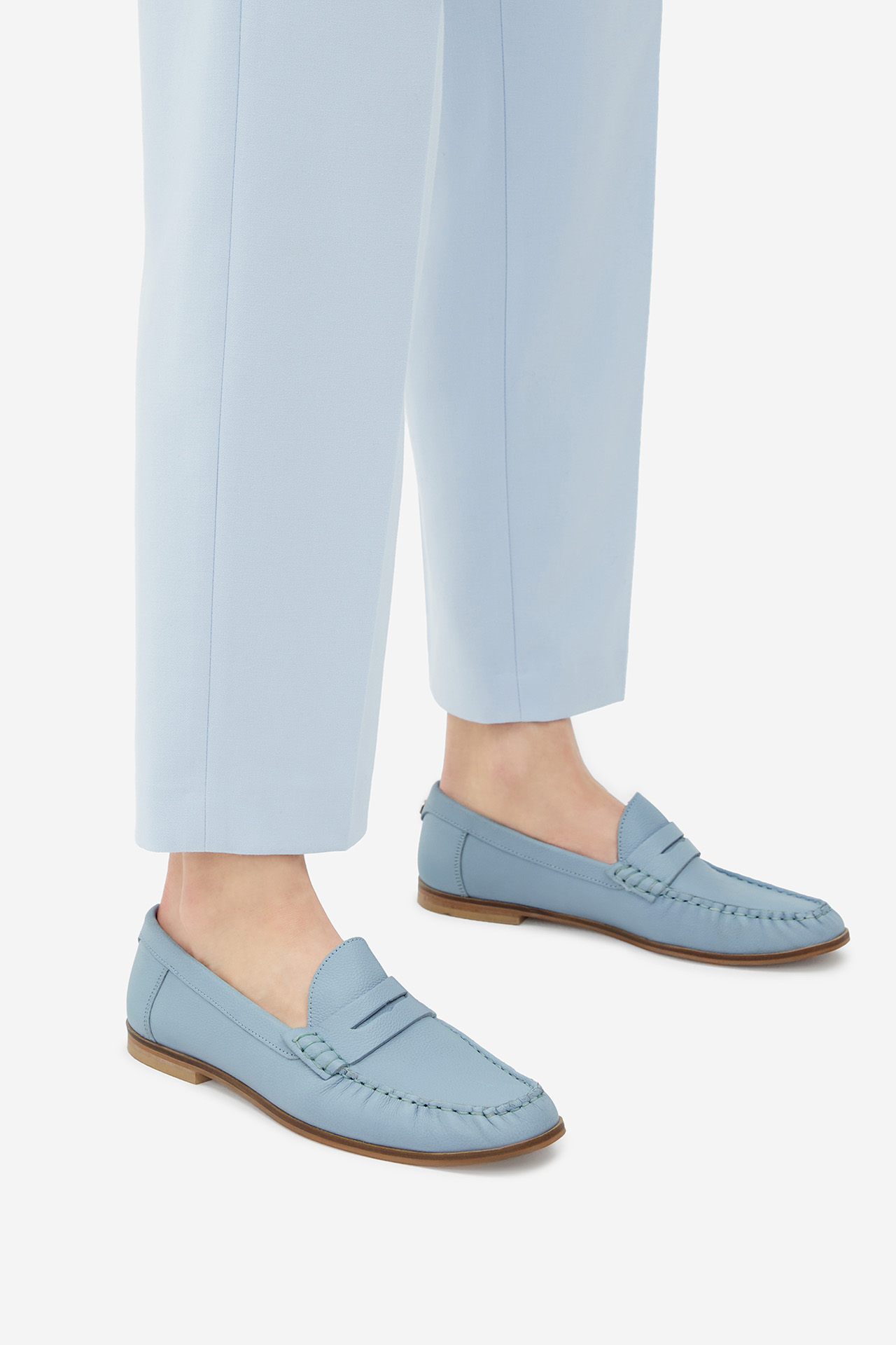 Mokasíny BLANKYTNĚ MODRÁ