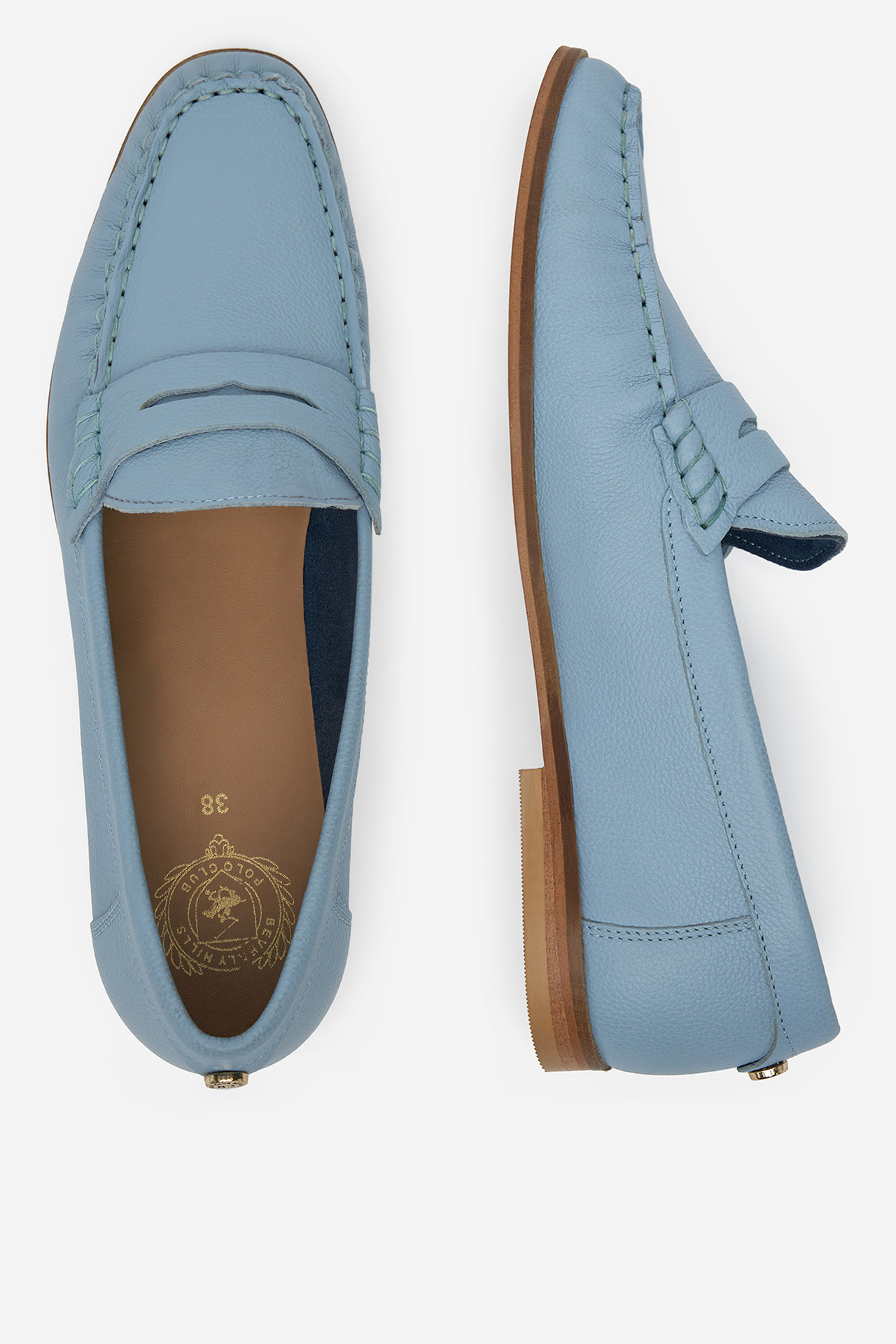 Mokasíny BLANKYTNĚ MODRÁ