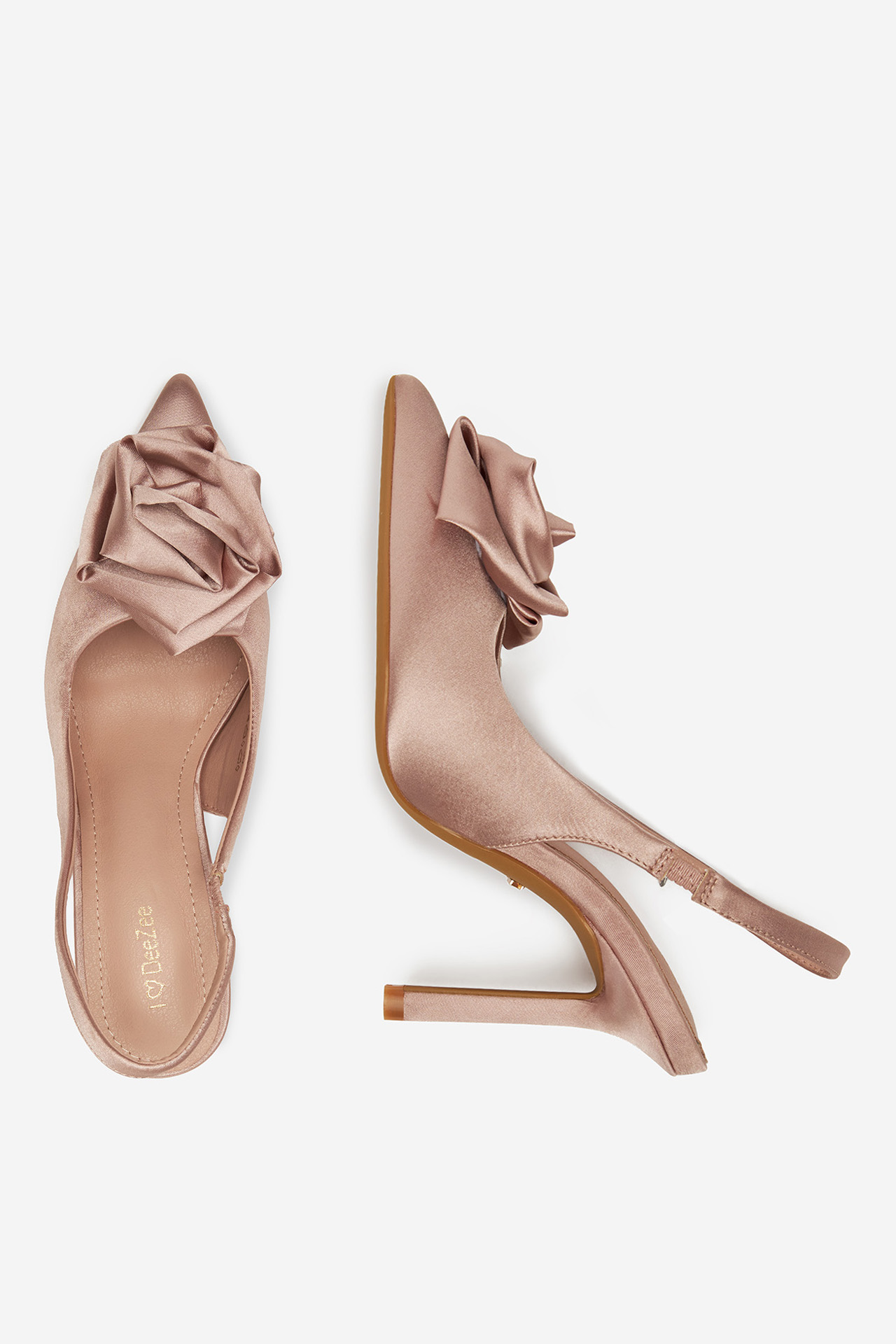 Pantofi stiletto ROZ DESCHIS