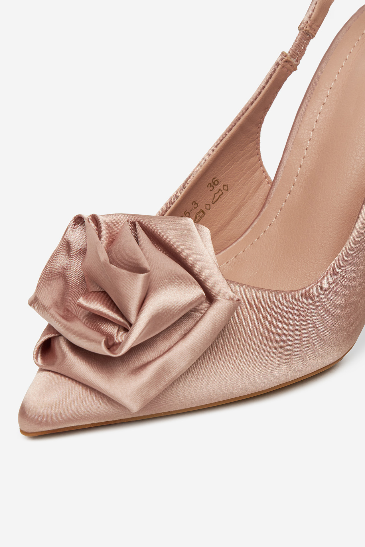 Pantofi stiletto ROZ DESCHIS