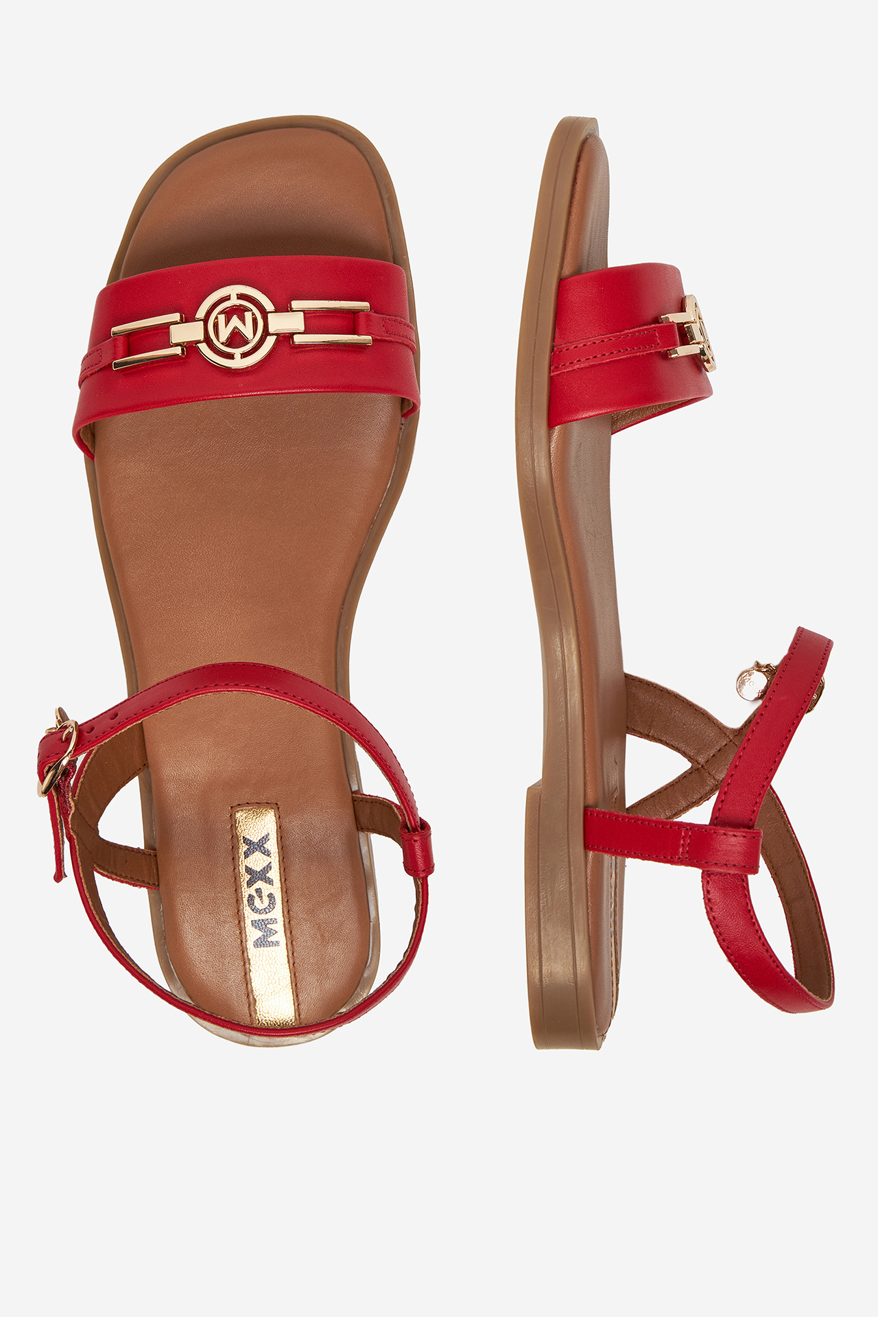 Sandali Rdeča