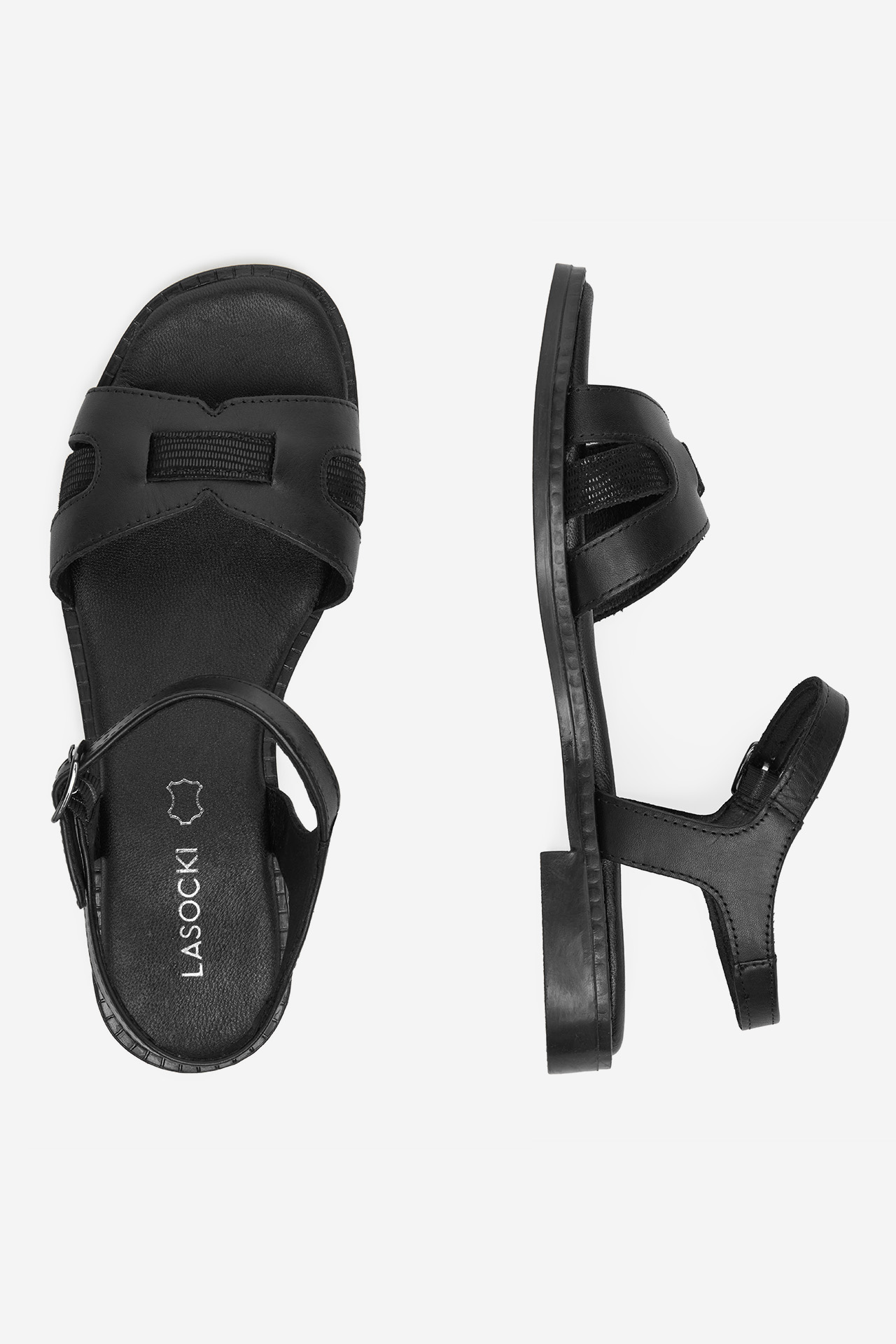 Sandály ČERNÁ