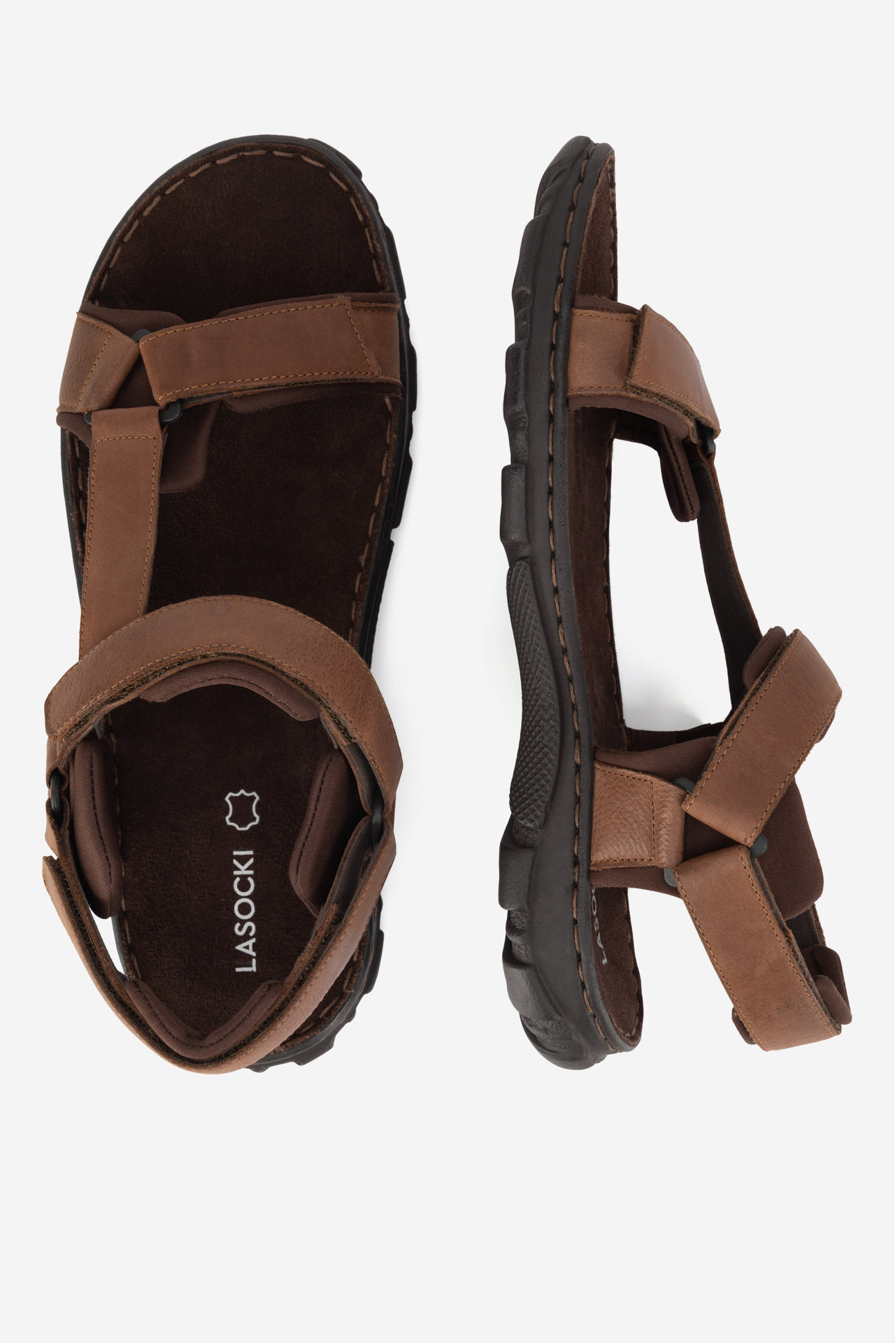 Sandály SVĚTLE HNĚDÁ