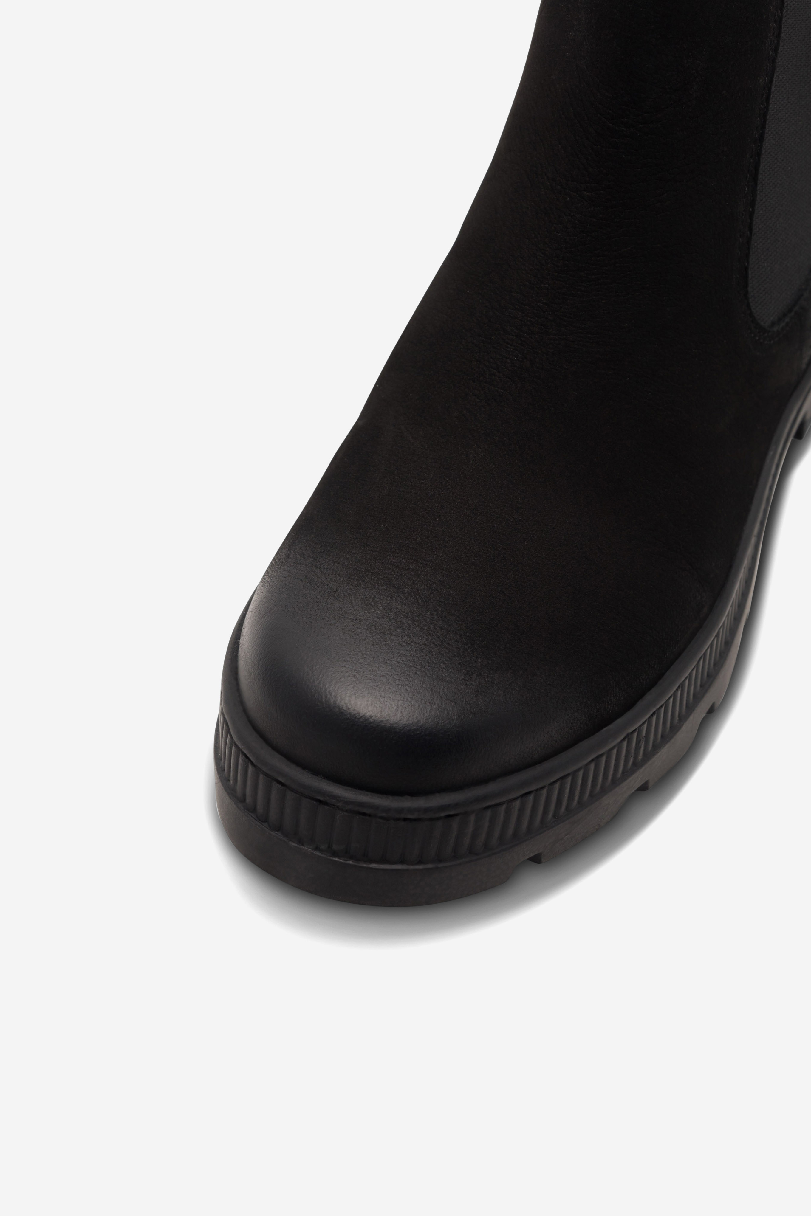 Kotníková obuv s elastickým prvkem Černá