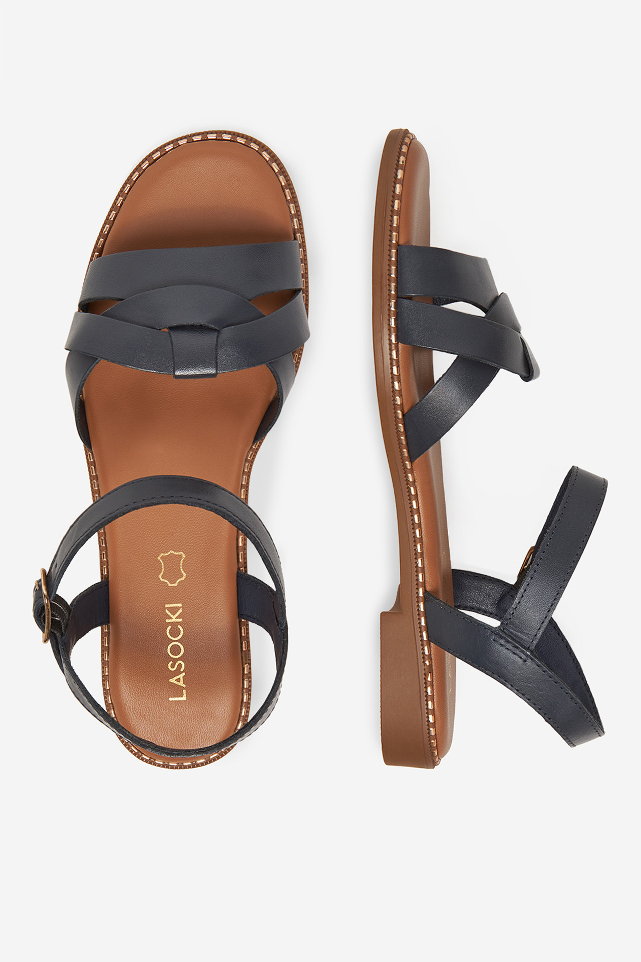 Sandály Tmavomodrá