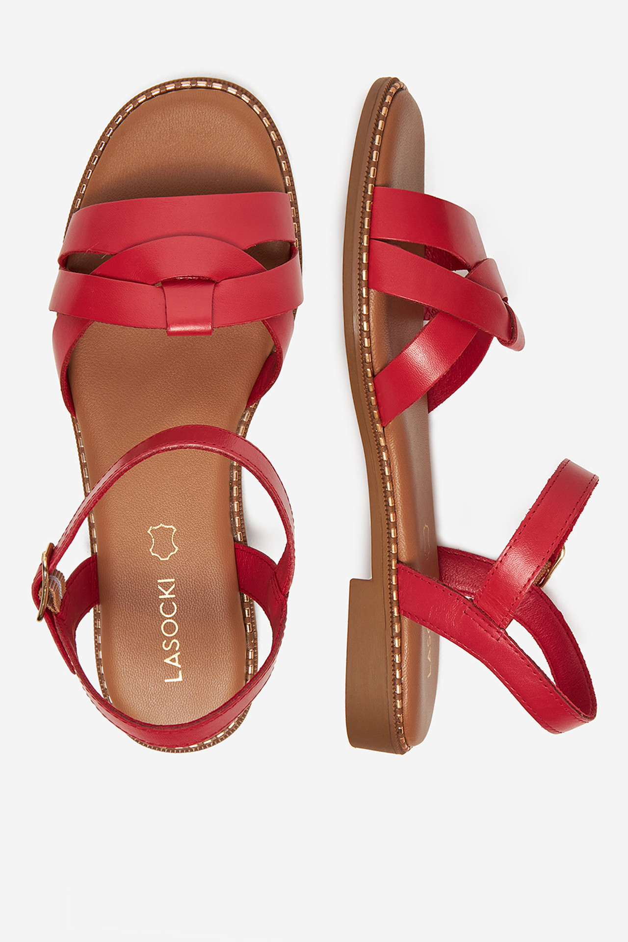 Sandály Červená