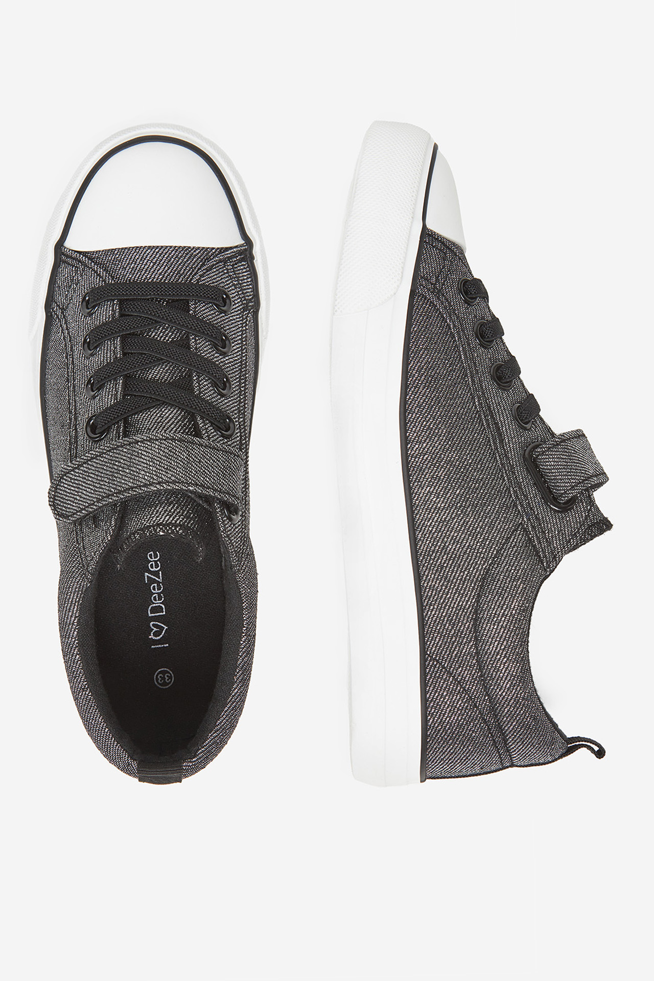 Platnene superge Črna