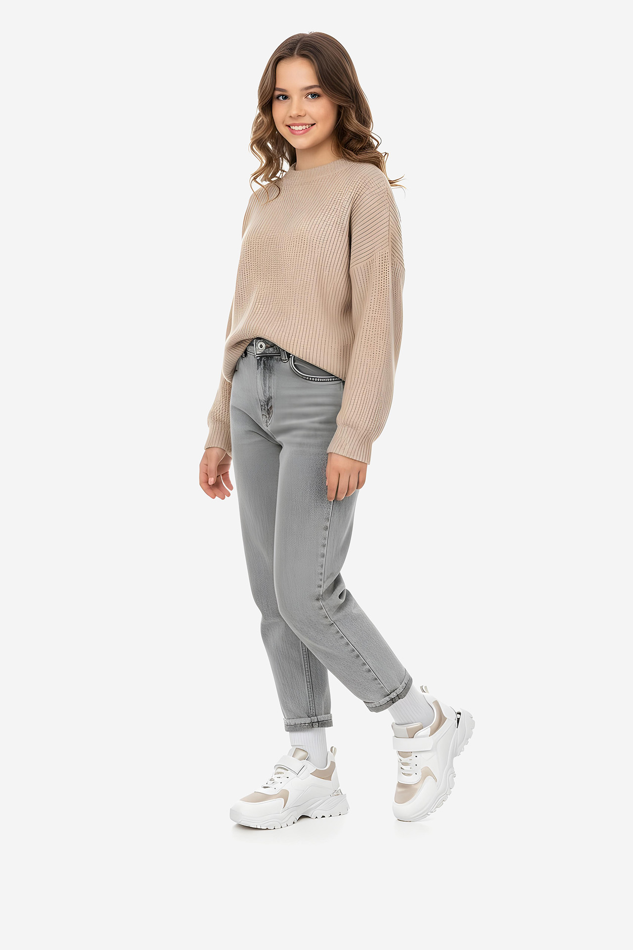 Sneakersy Světle béžová