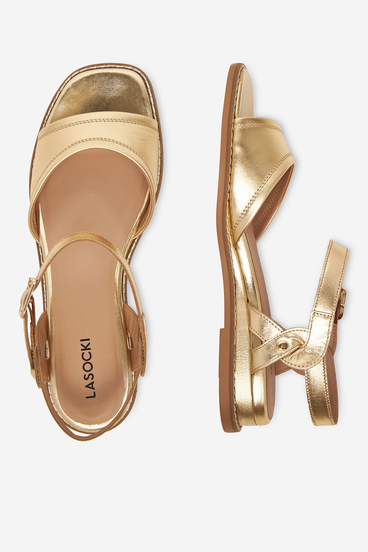 Sandály Zlatá