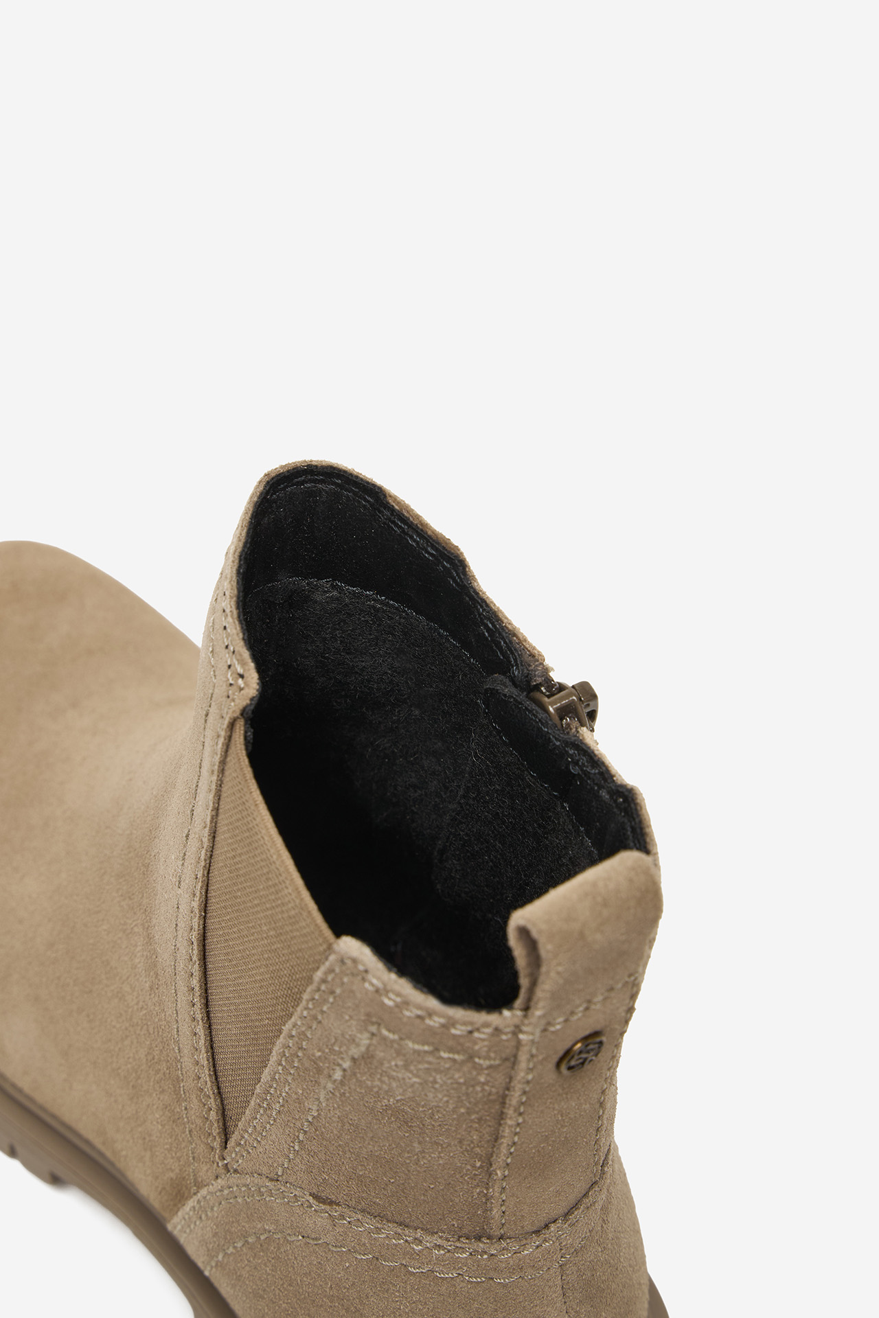 Členková obuv Tmavo béžová