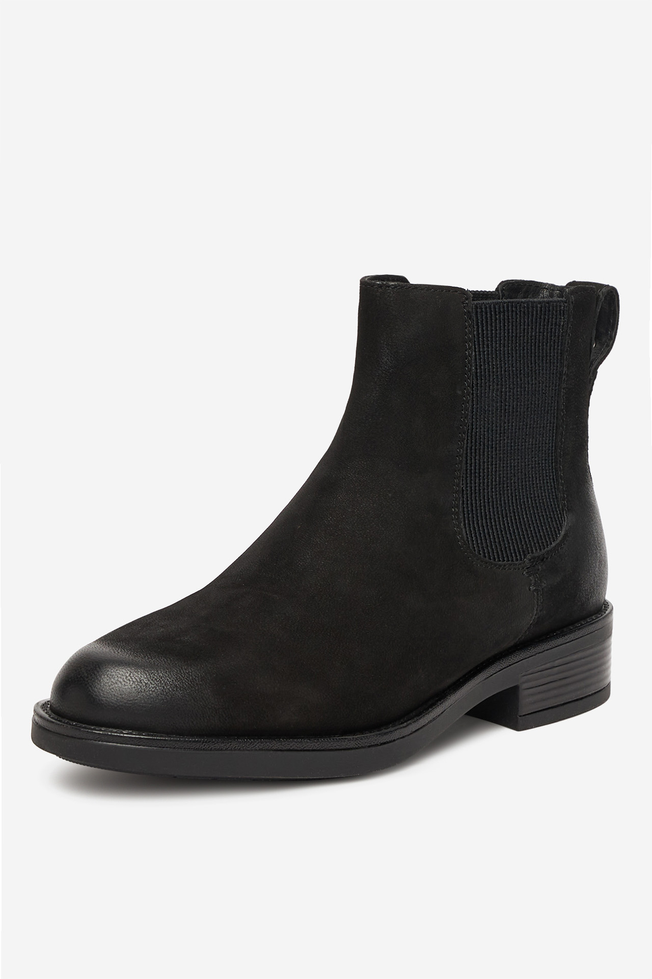 Kotníková obuv s elastickým prvkem Černá