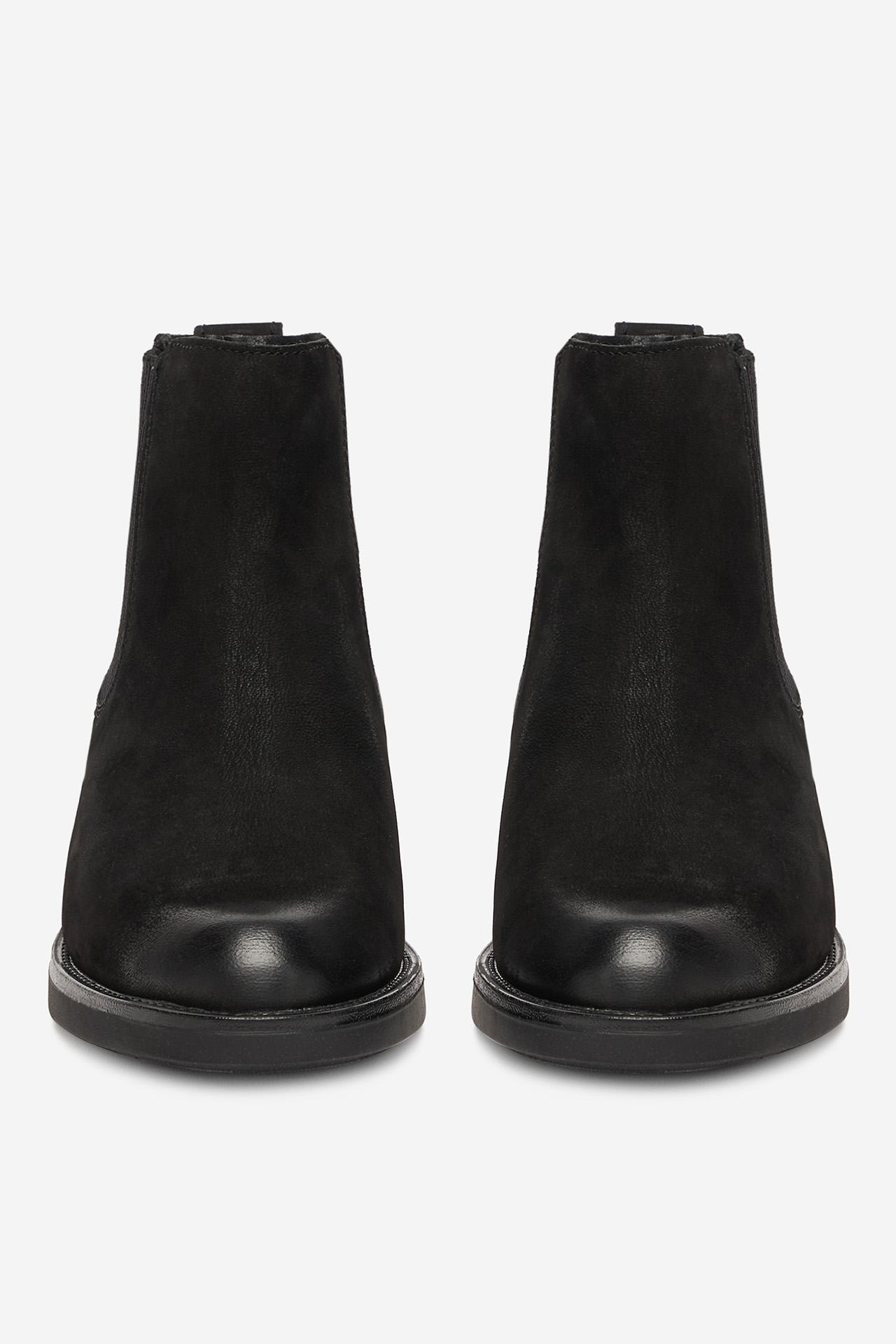 Kotníková obuv s elastickým prvkem Černá