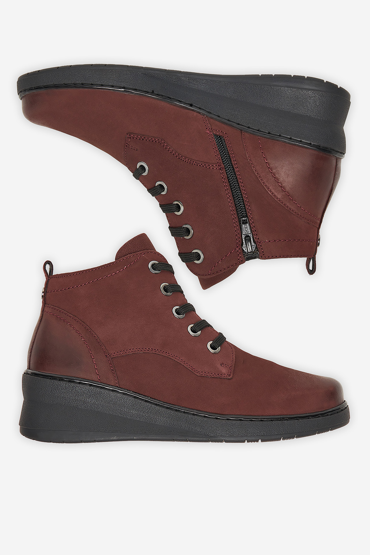 Kotníková obuv Vínový