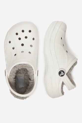 Plážové pantofle Crocs C-BAYA LINED CLOG K 207500-11H Bílá