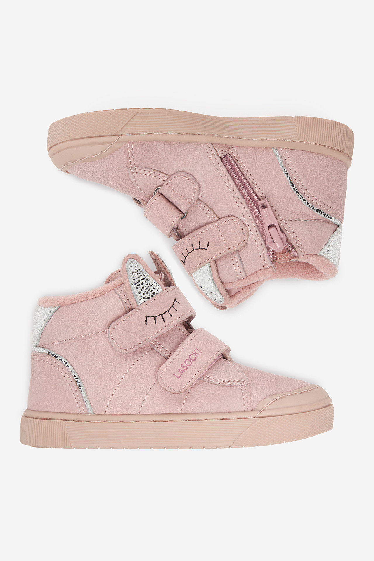 Kotníková obuv Světle růžová