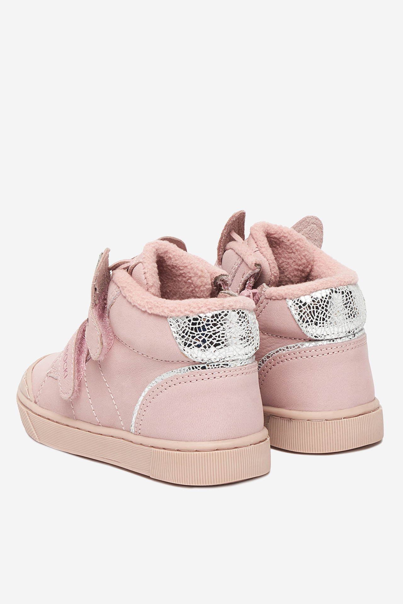 Kotníková obuv Světle růžová