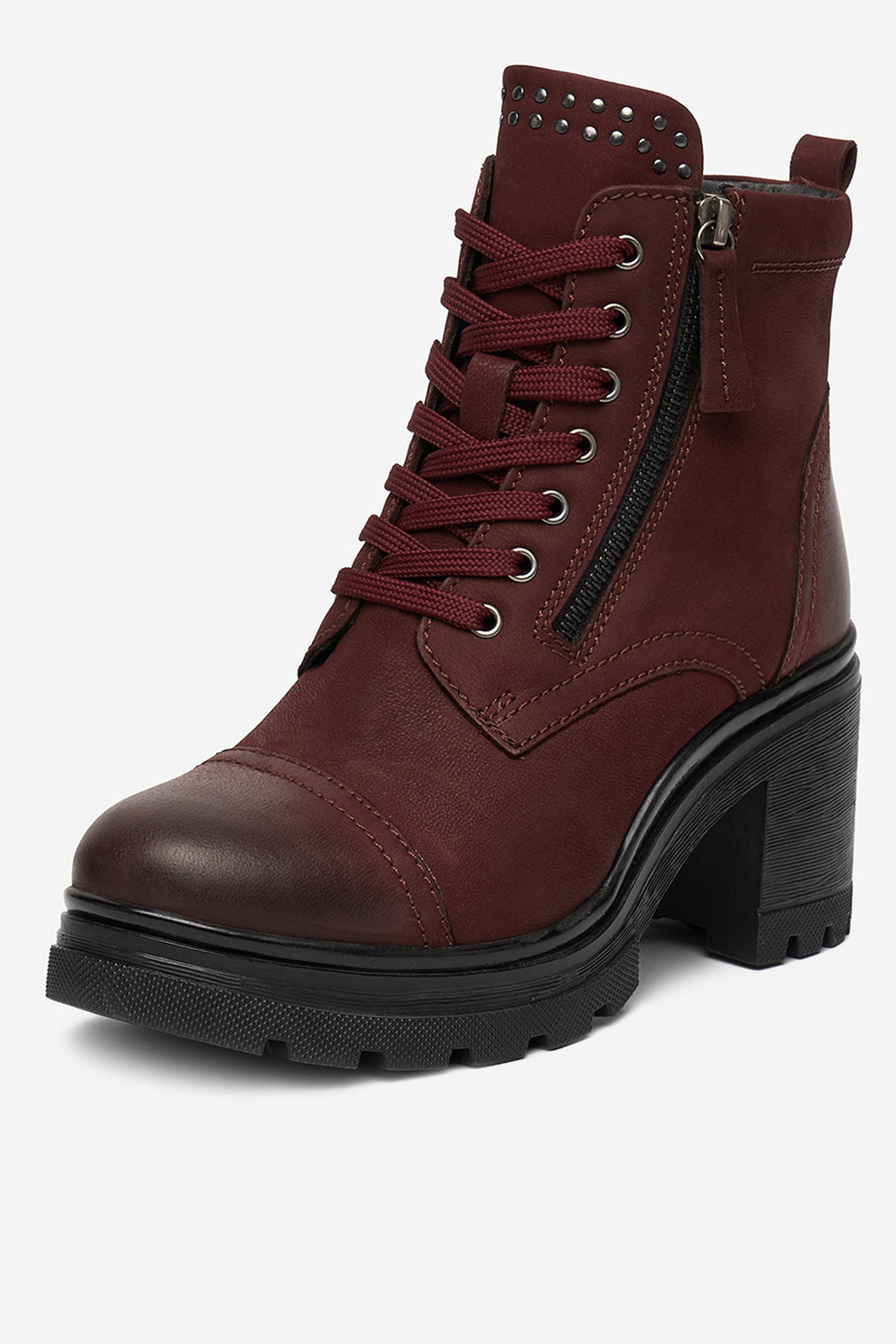 Kotníková obuv Vínový