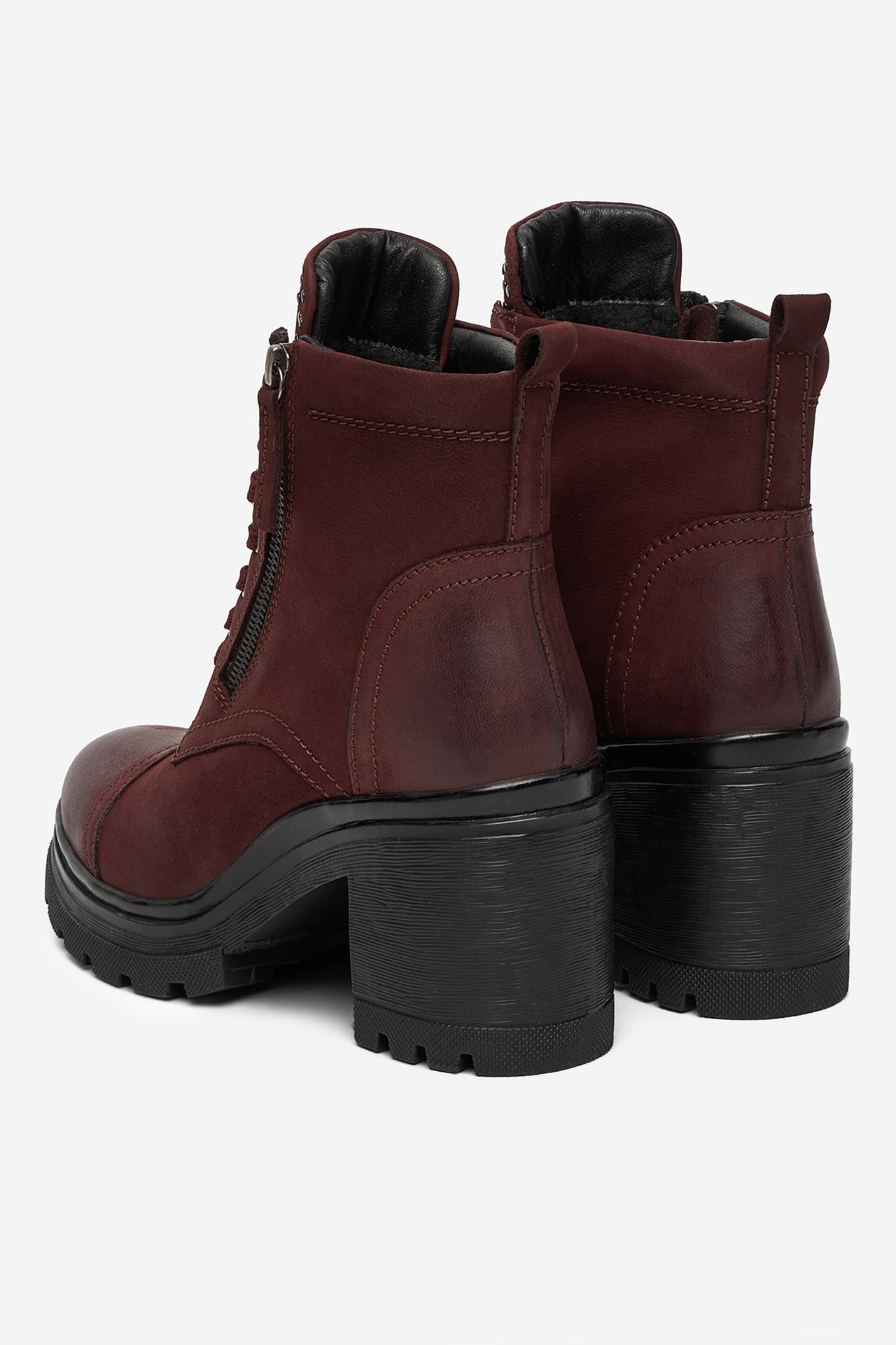 Kotníková obuv Vínový