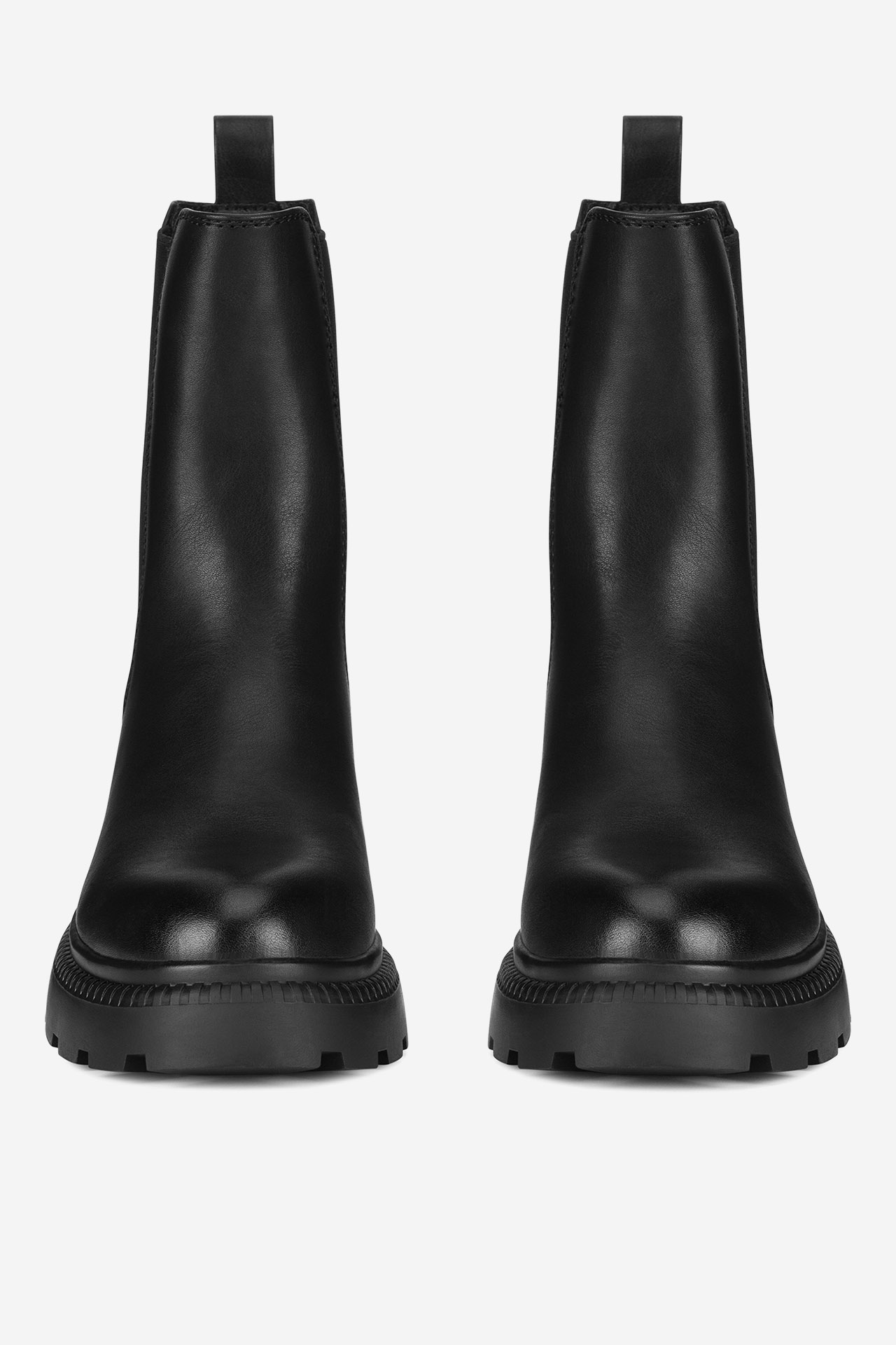 Kotníková obuv s elastickým prvkem Černá