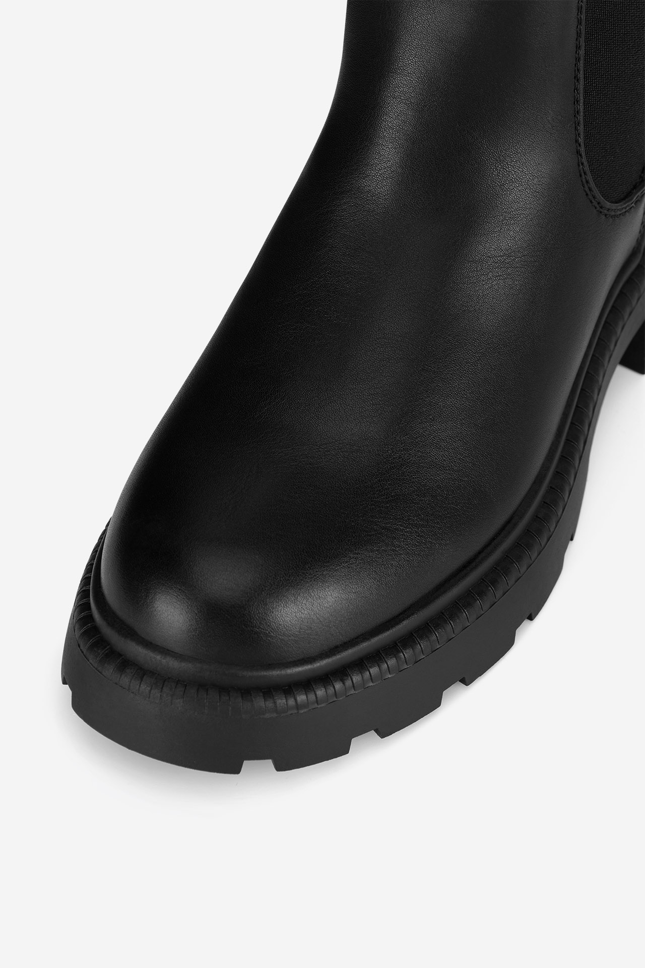 Kotníková obuv s elastickým prvkem Černá