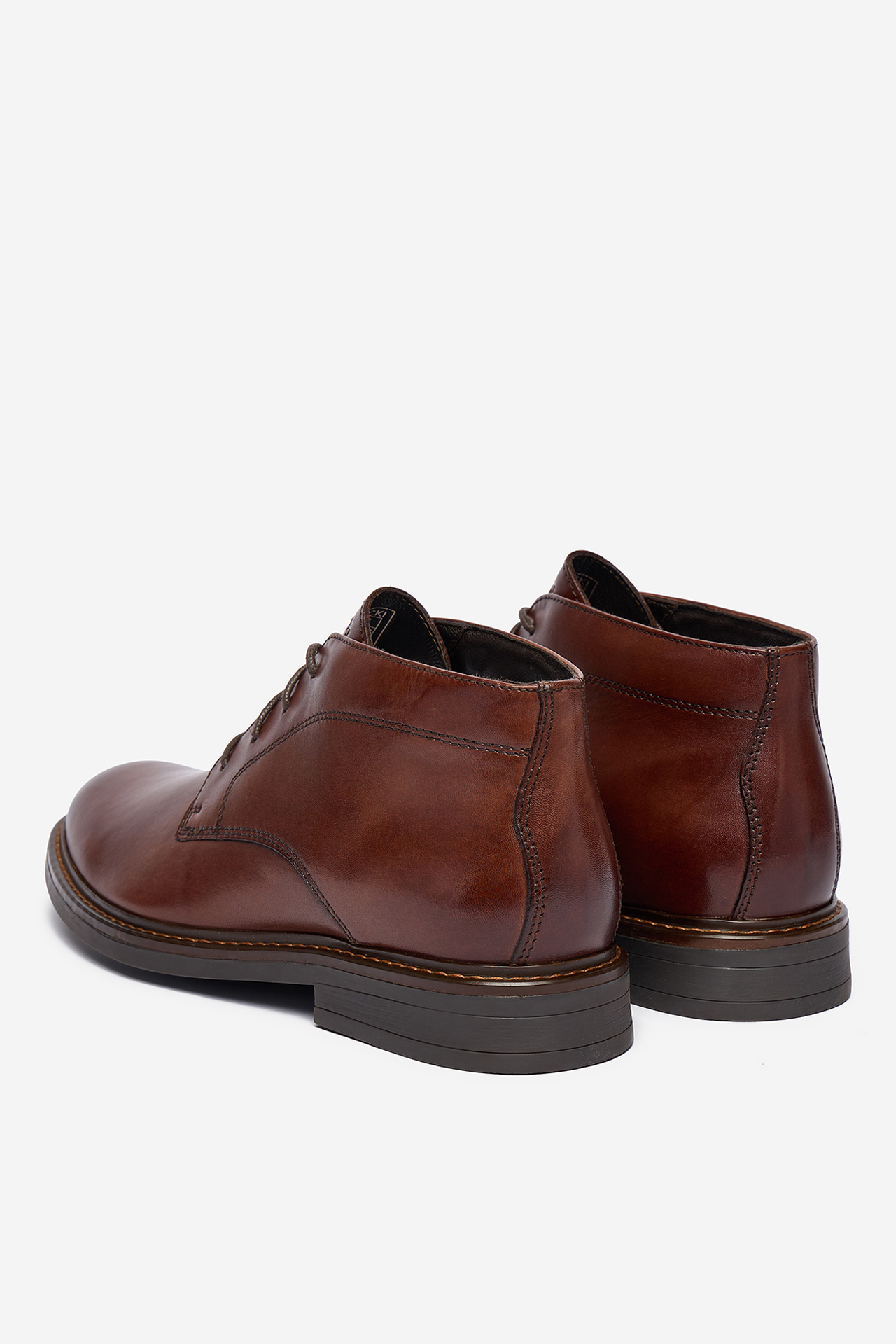 Kotníková obuv Tmavě hnědá