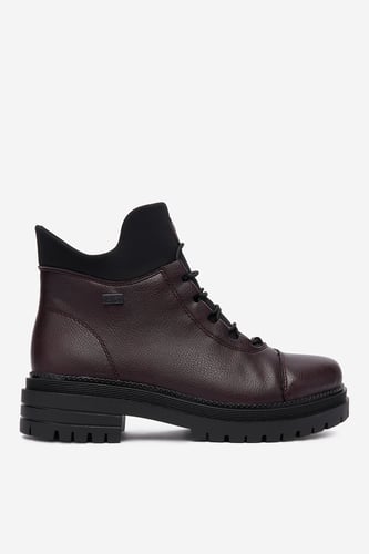 Šněrovací vyšší obuv Rieker Y3163-35 Vínový
