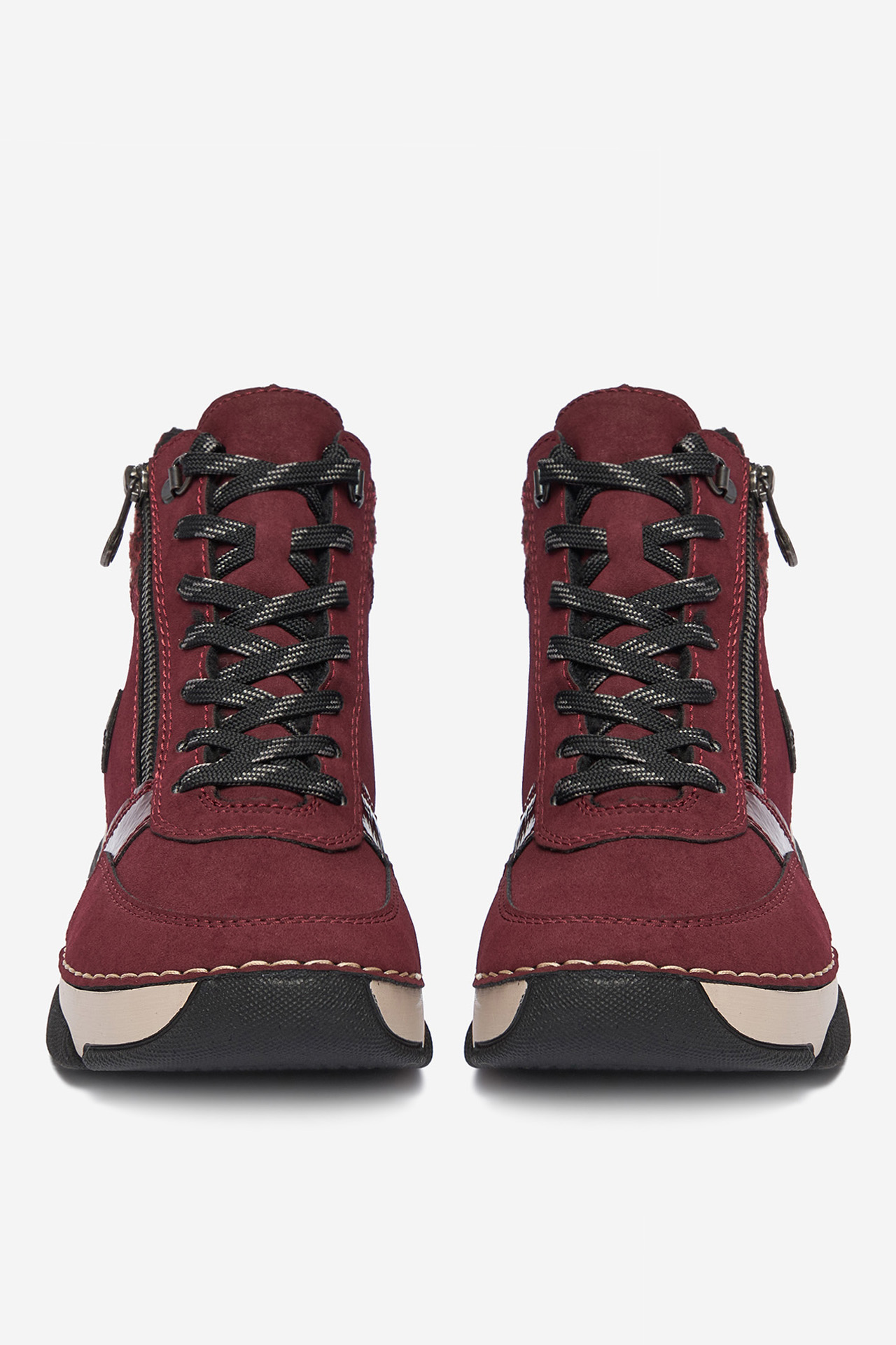 Kotníková obuv Vínový