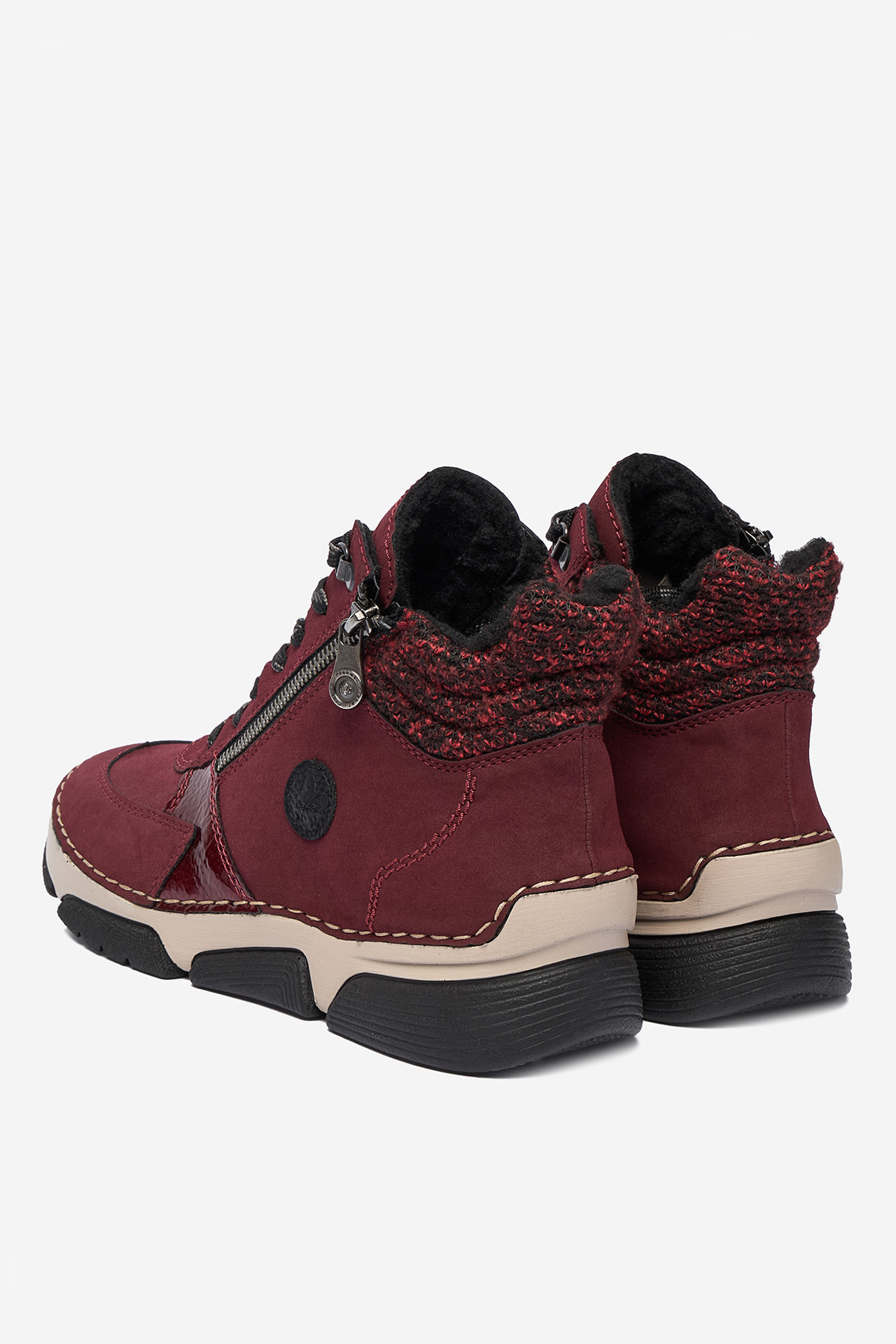 Kotníková obuv Vínový