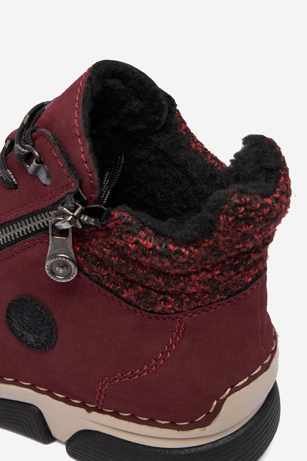 Kotníková obuv Vínový